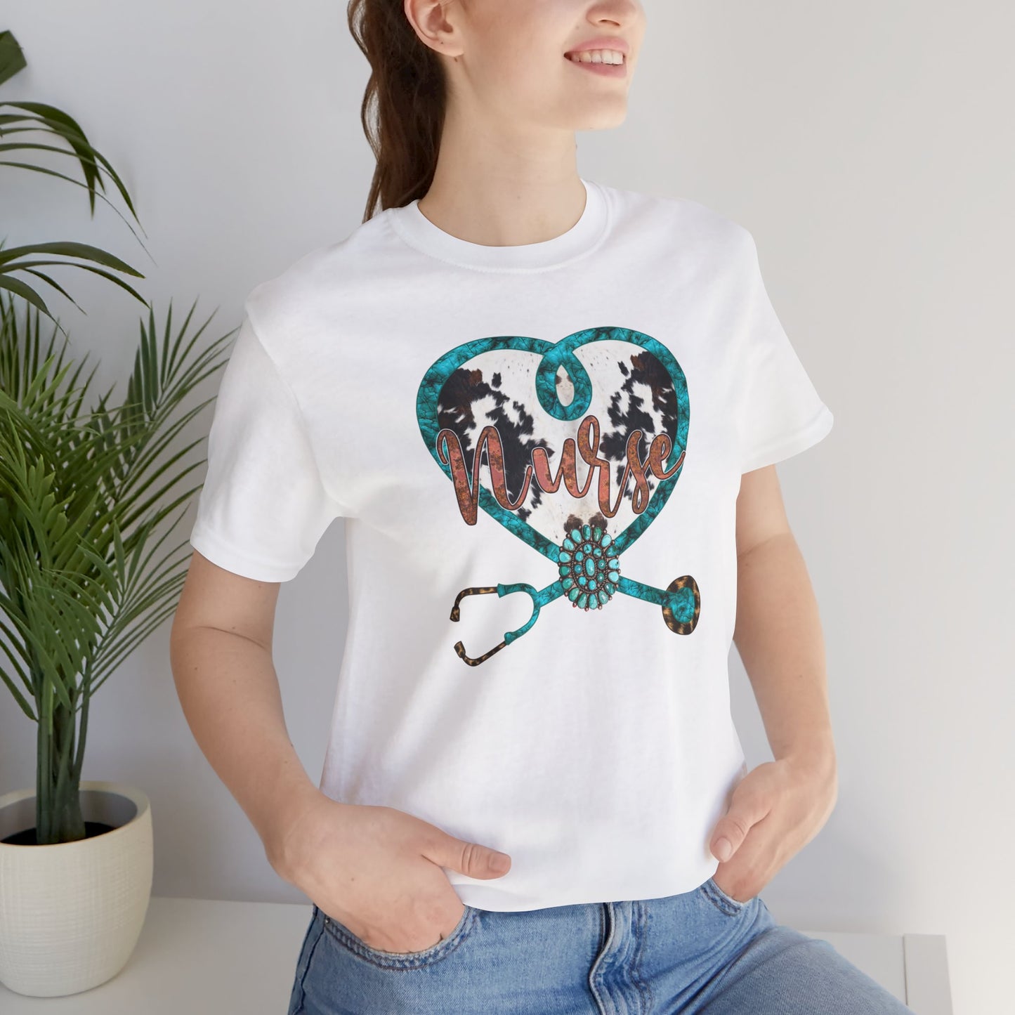 Cowhide Nurse Unisex Jersey Short Sleeve Tee