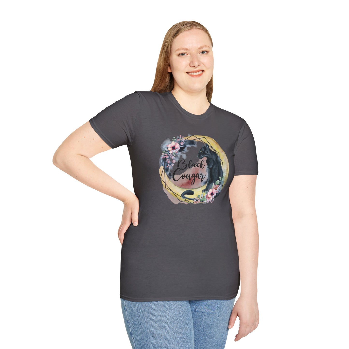 Black Cougar Animal Lover T-Shirt