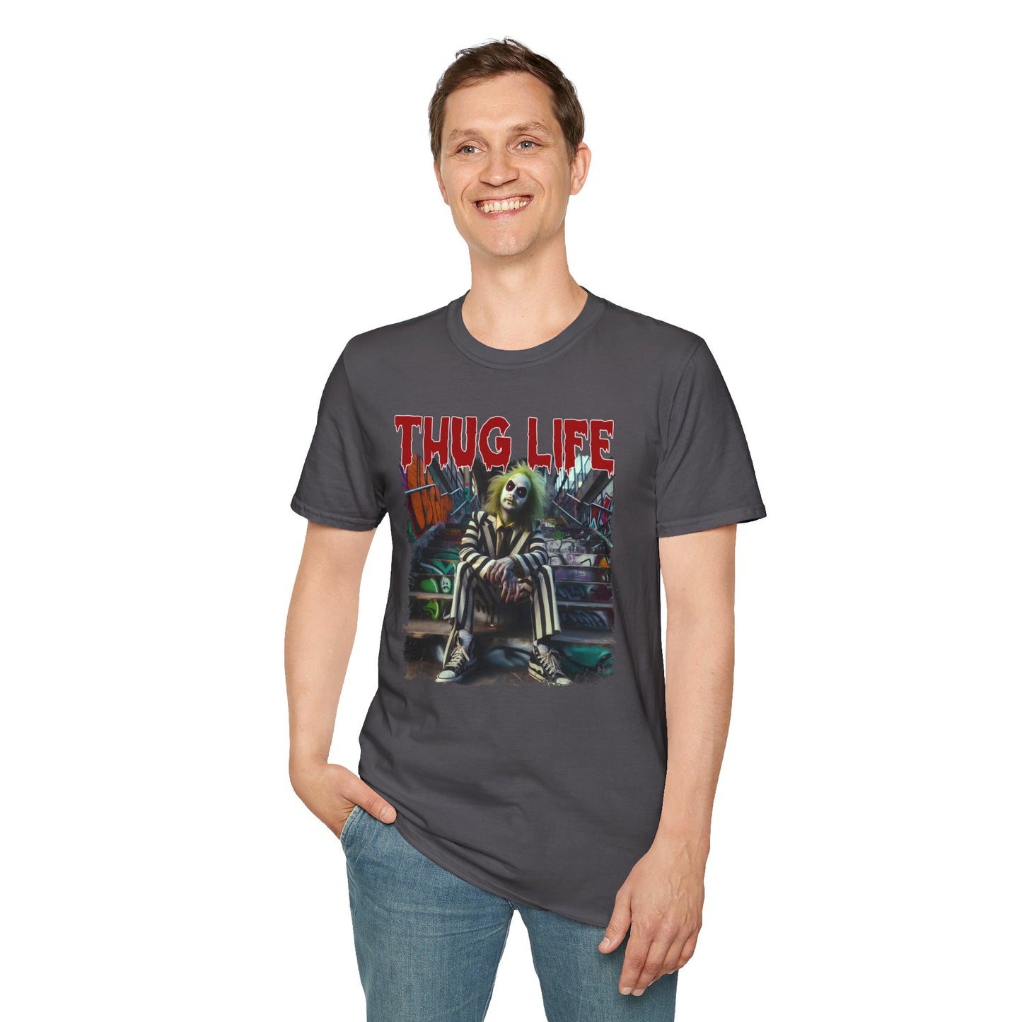 Beetlejuice Thug Life Unisex T-Shirt - Halloween Movie Lovers