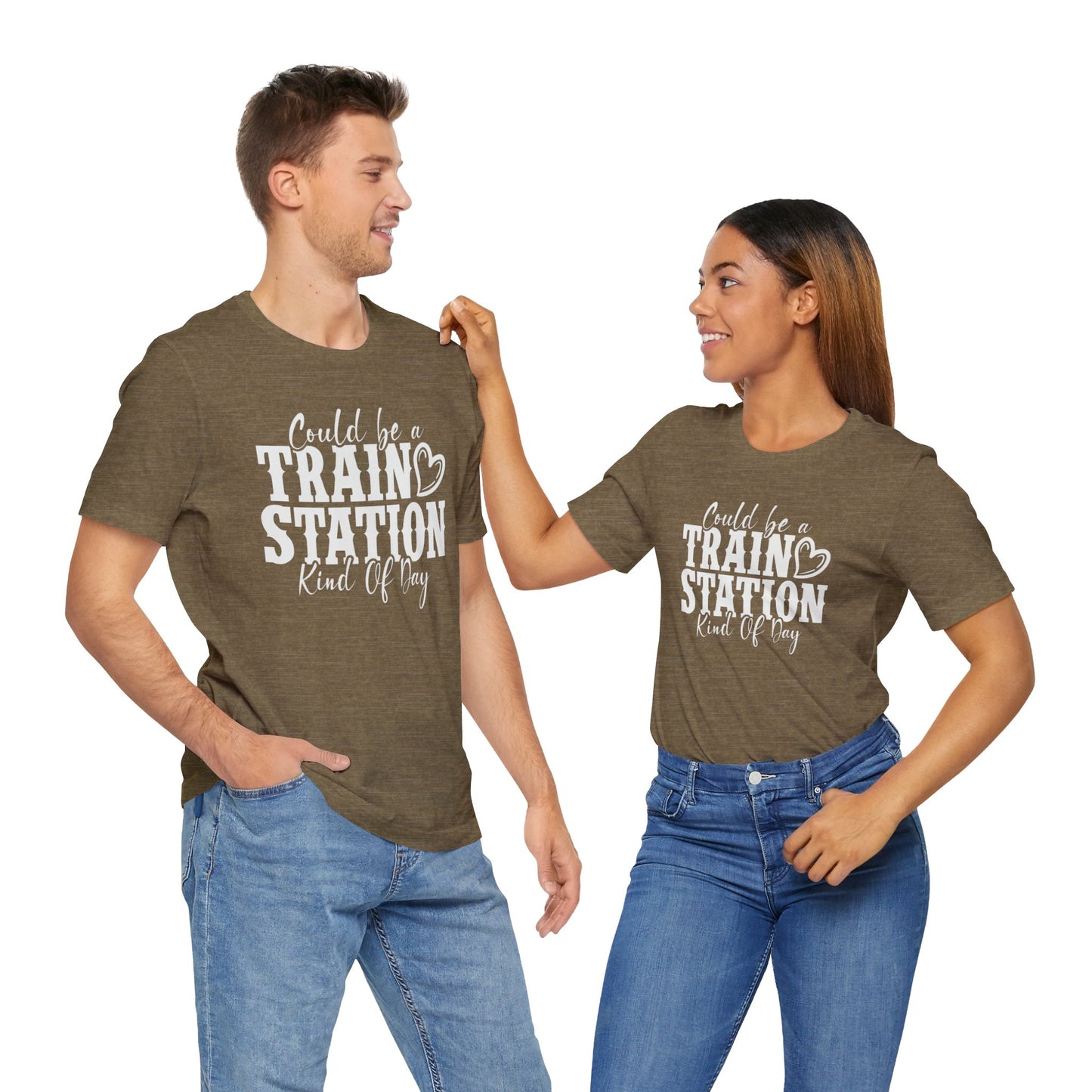 Could Be a Train Station Kinda Day Unisex Jersey Short Sleeve Tee