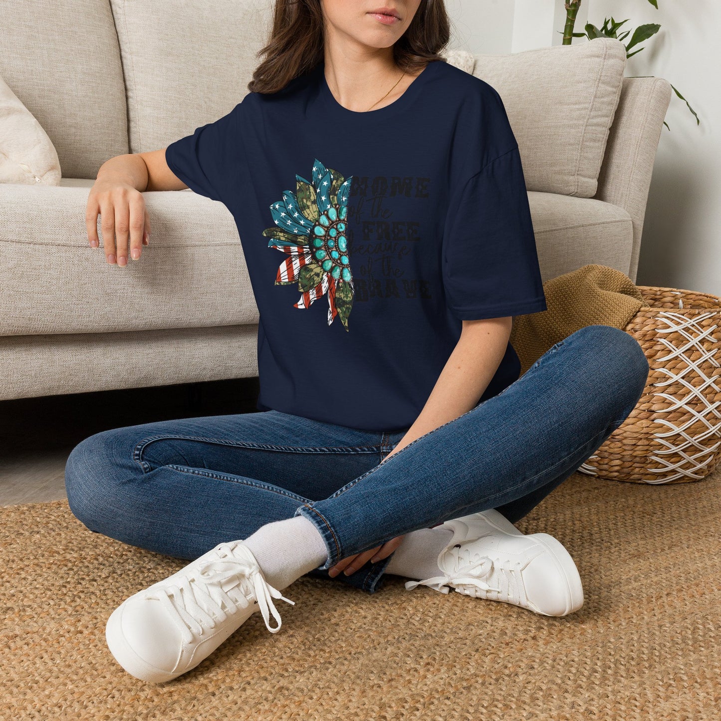 Americana "Home of the Free Because of the Brave" T-Shirt