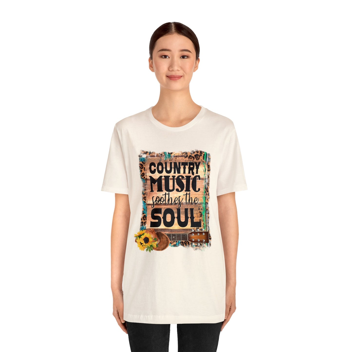 Country Music Soothes the Soul Unisex Jersey Short Sleeve Tee