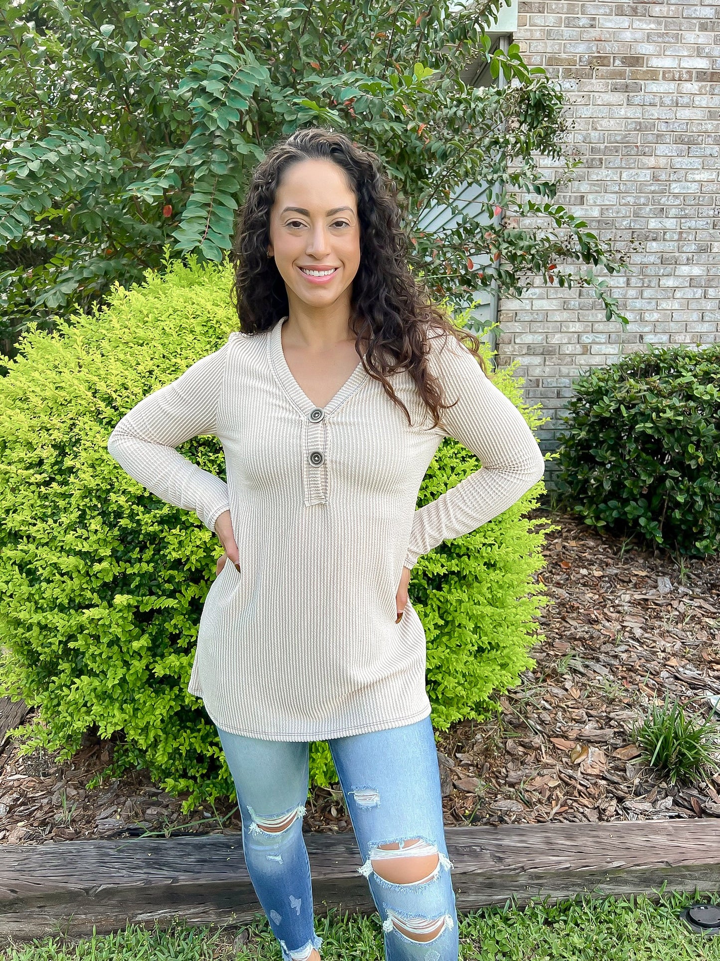 Double Button Sweatshirt— Salon 209