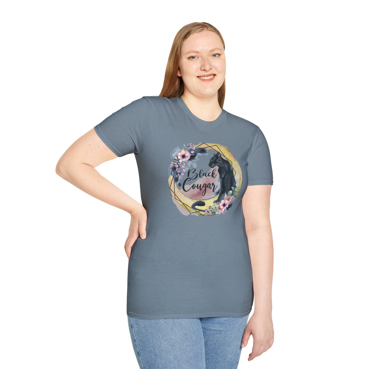 Black Cougar Animal Lover T-Shirt