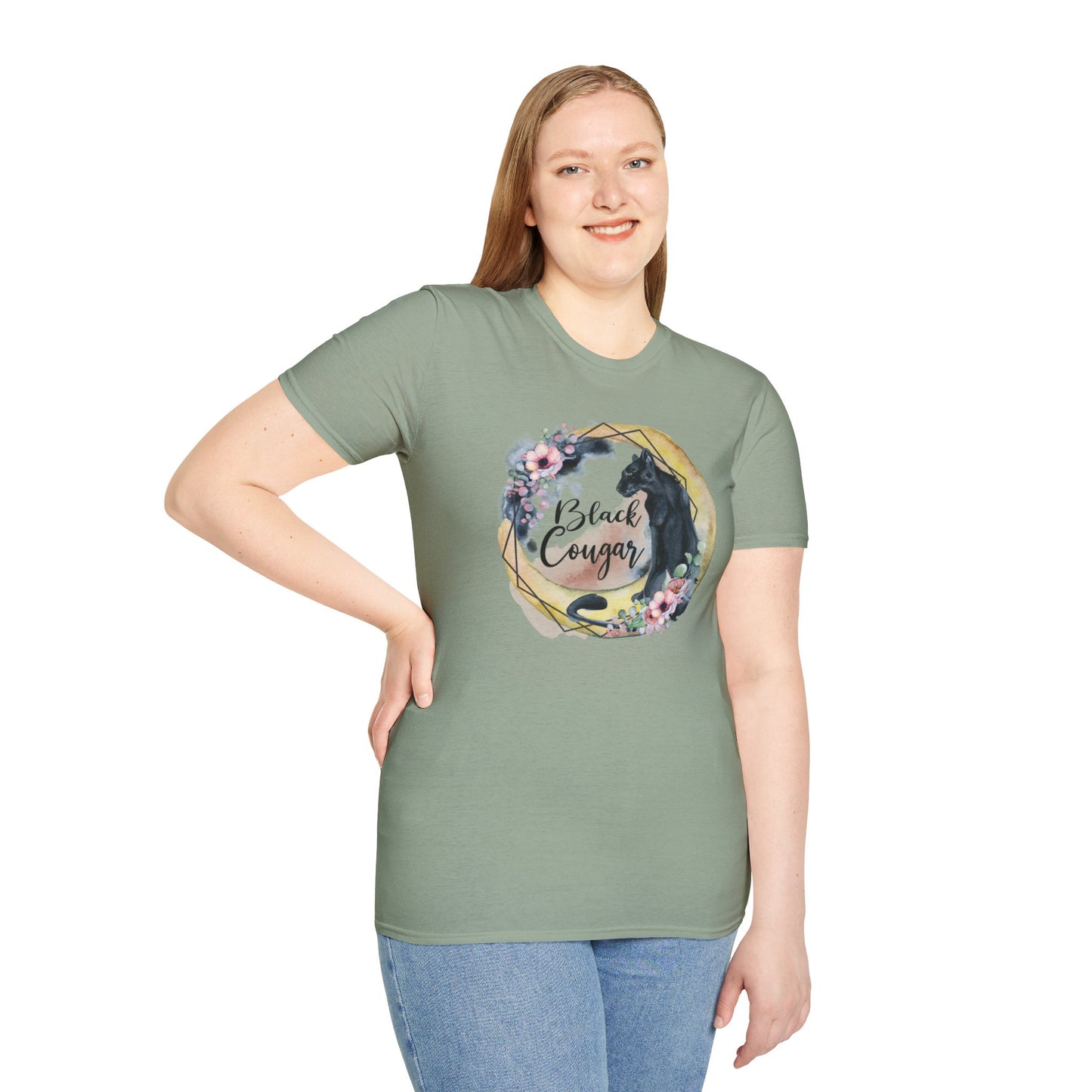 Black Cougar Animal Lover T-Shirt