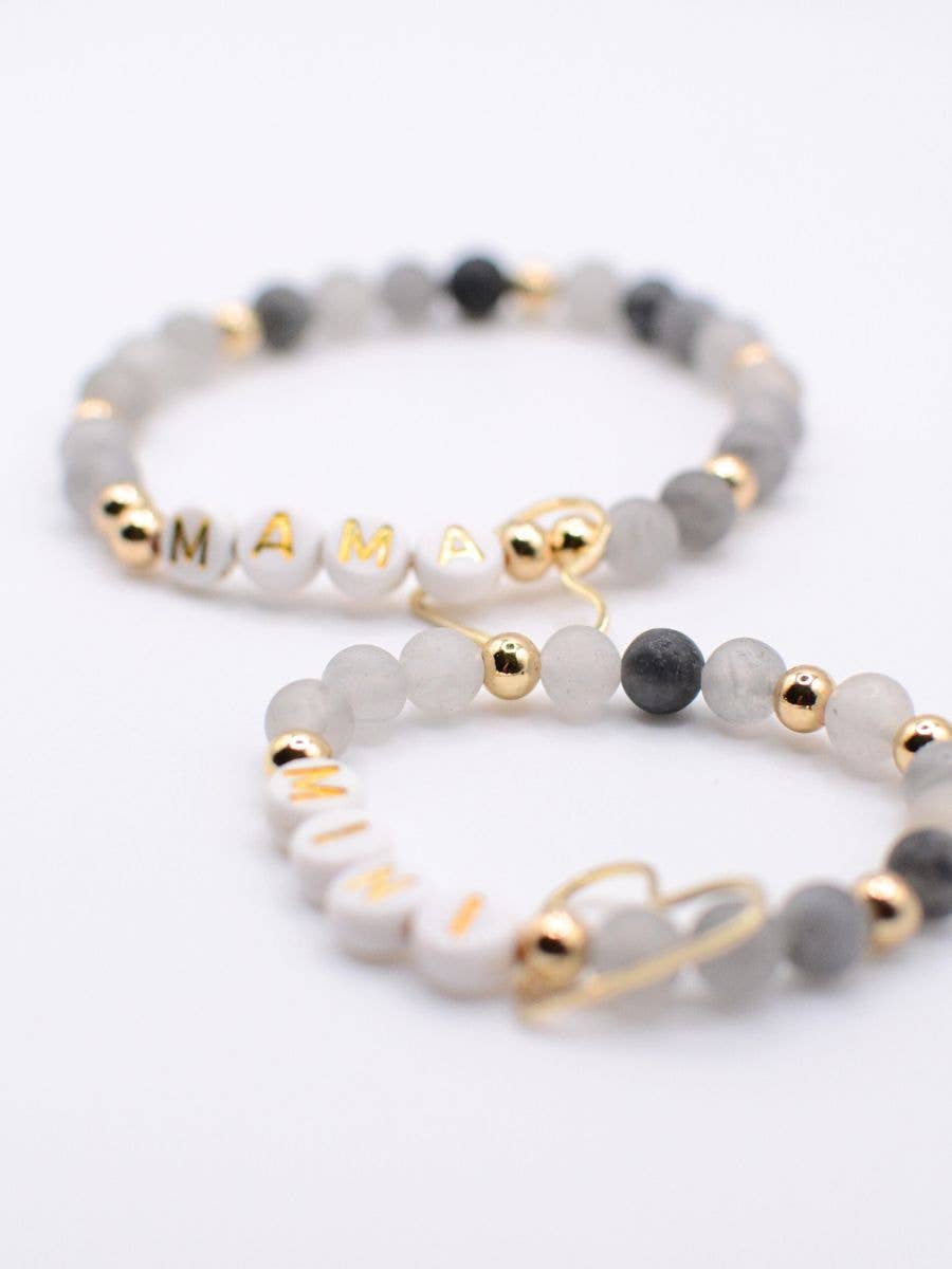 Mama & Mini Bracelet Set Black- The Gathering Cafe