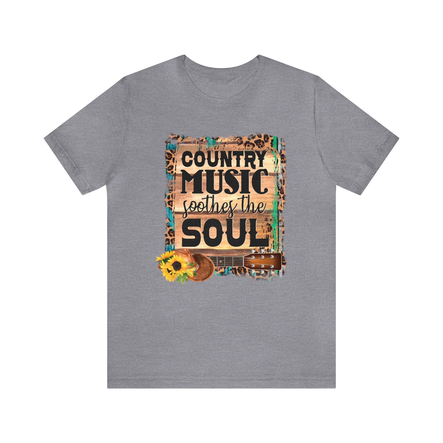 Country Music Soothes the Soul Unisex Jersey Short Sleeve Tee