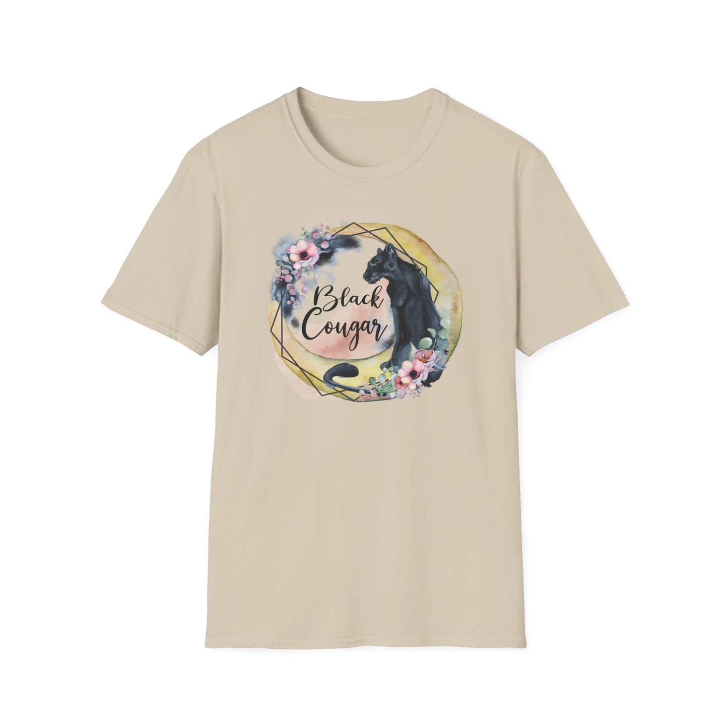 Black Cougar Animal Lover T-Shirt