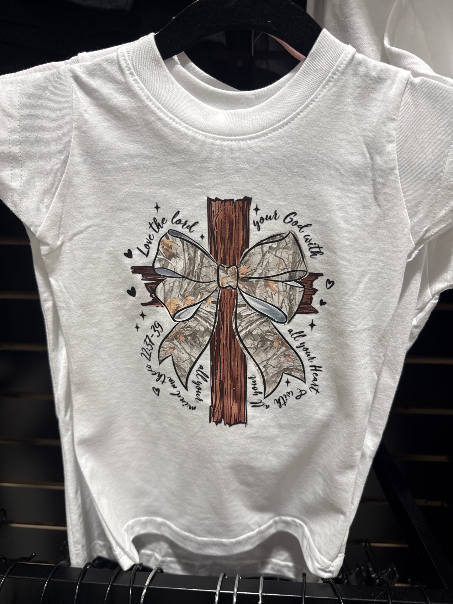 Camo Bow Cross Toddler Shirt