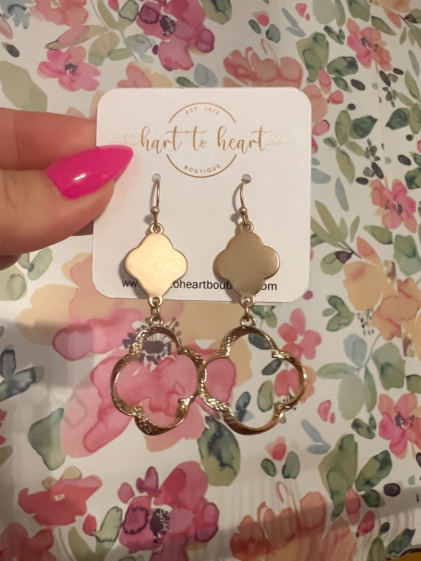 Gold Linked Earrings— The Gathering Cafe
