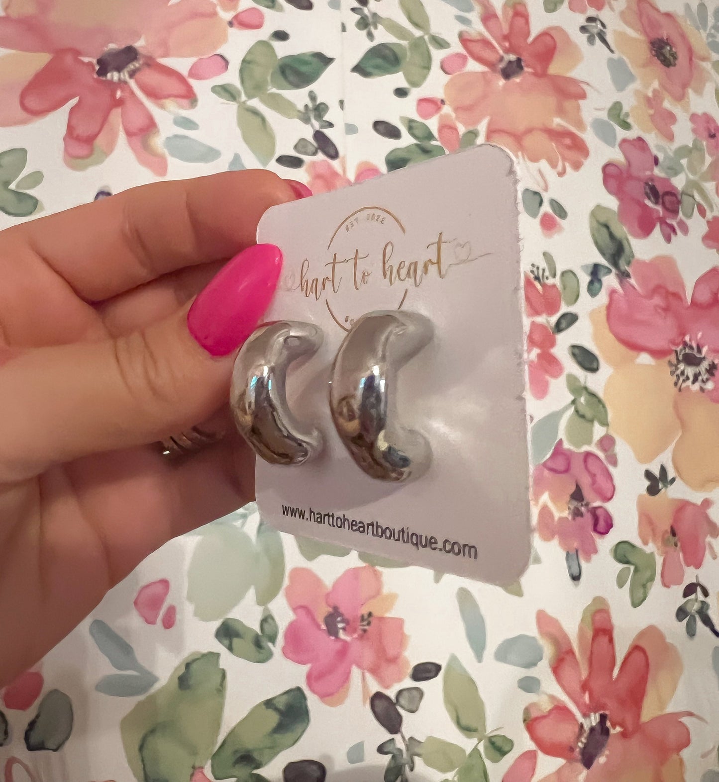 Chunky Half Hoop Earrings— The Gathering Cafe