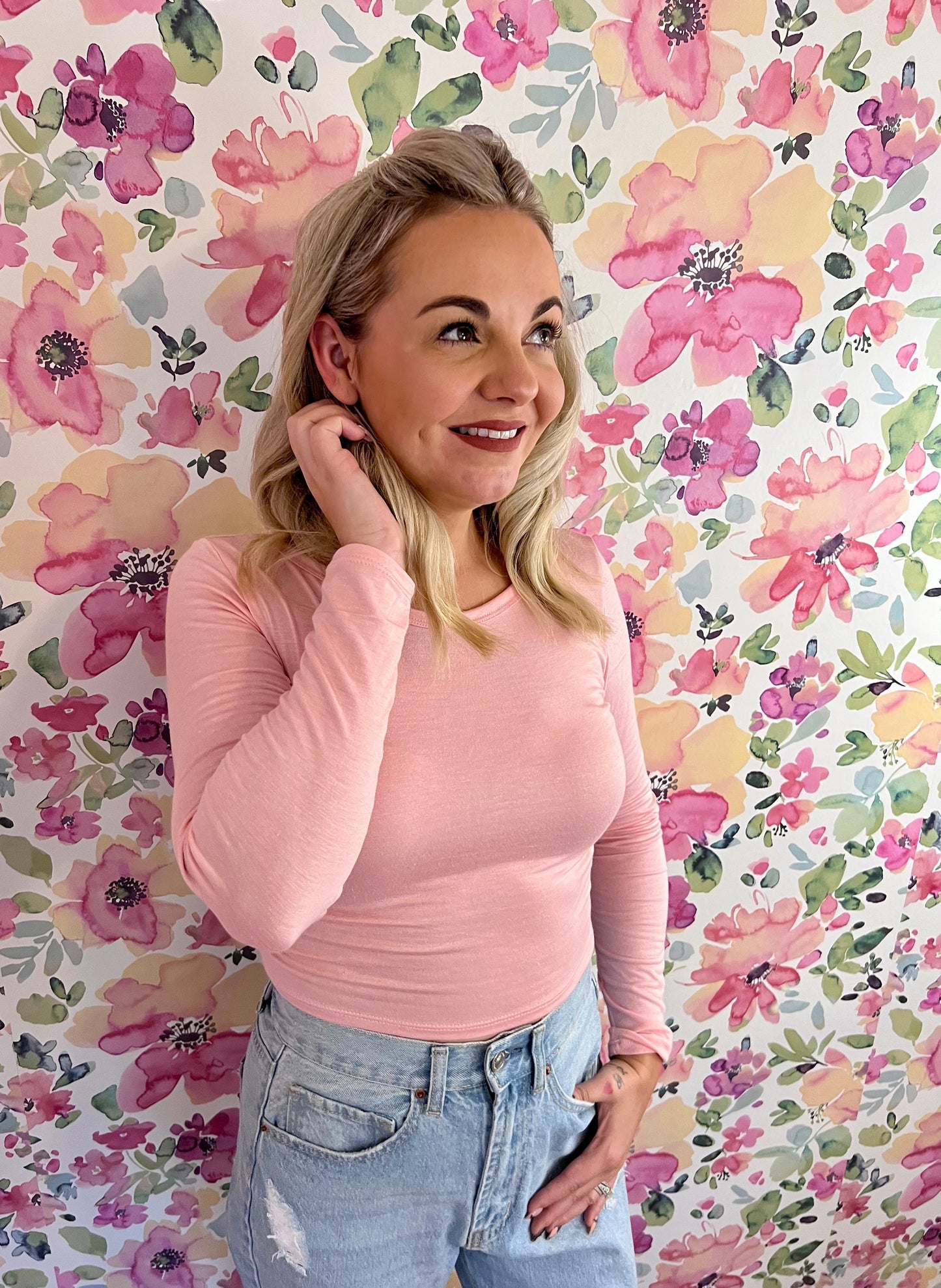 Twist Back Long Sleeved Top