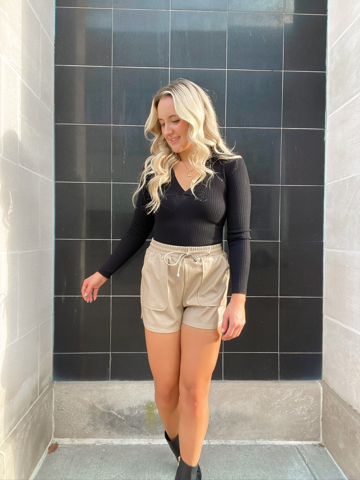 Collared Long Sleeved Top — Salon 209