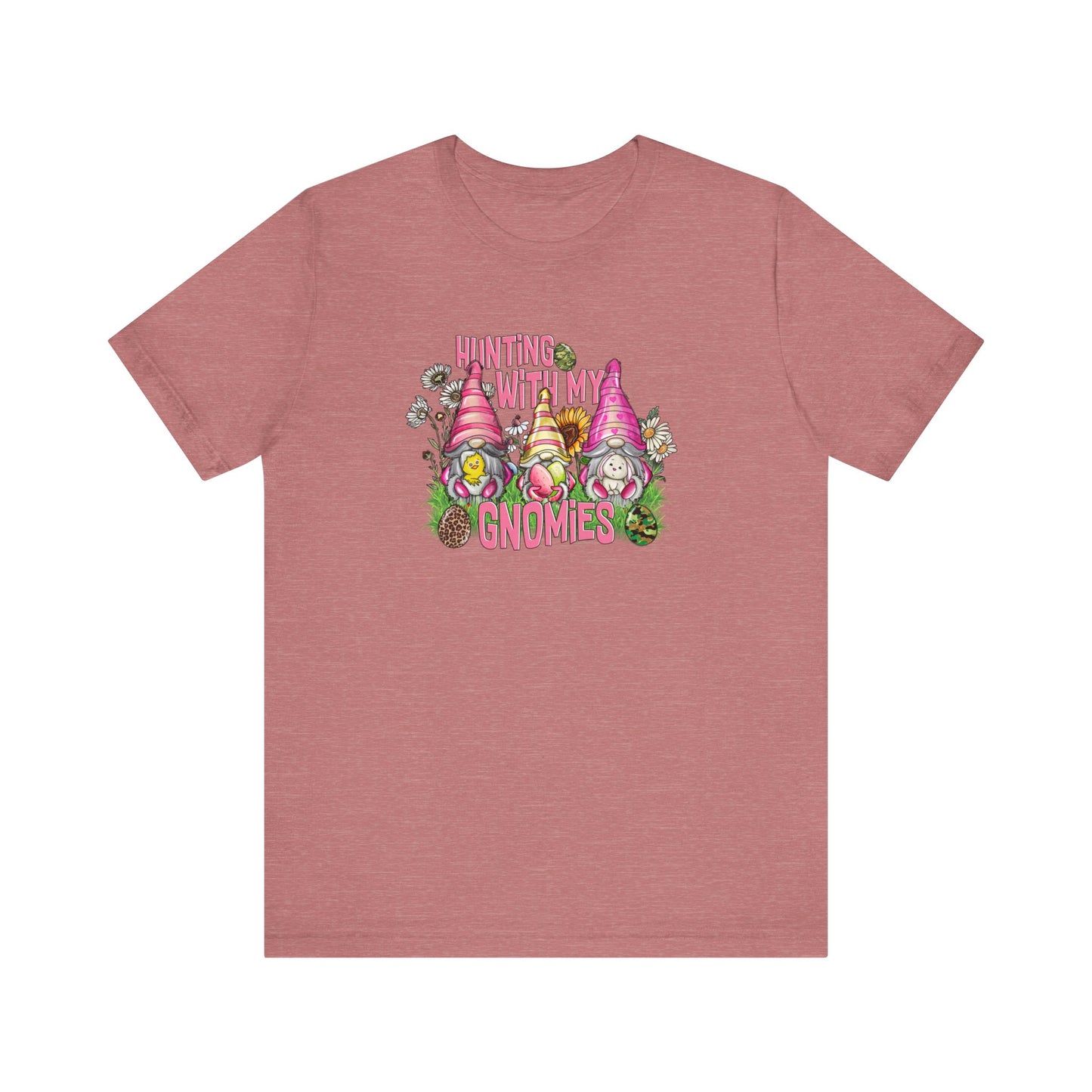 Hunting With My Gnomies Unisex Jersey Short Sleeve Tee