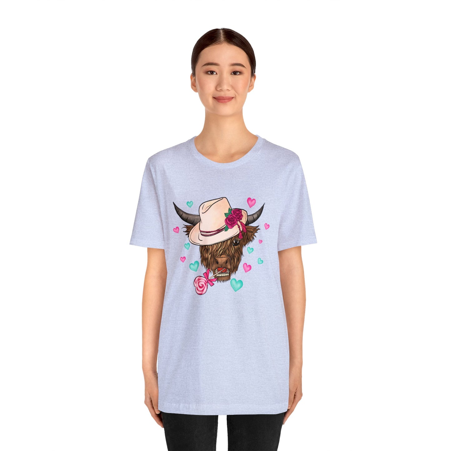 Lolli Pop Cow Unisex Jersey Short Sleeve Tee