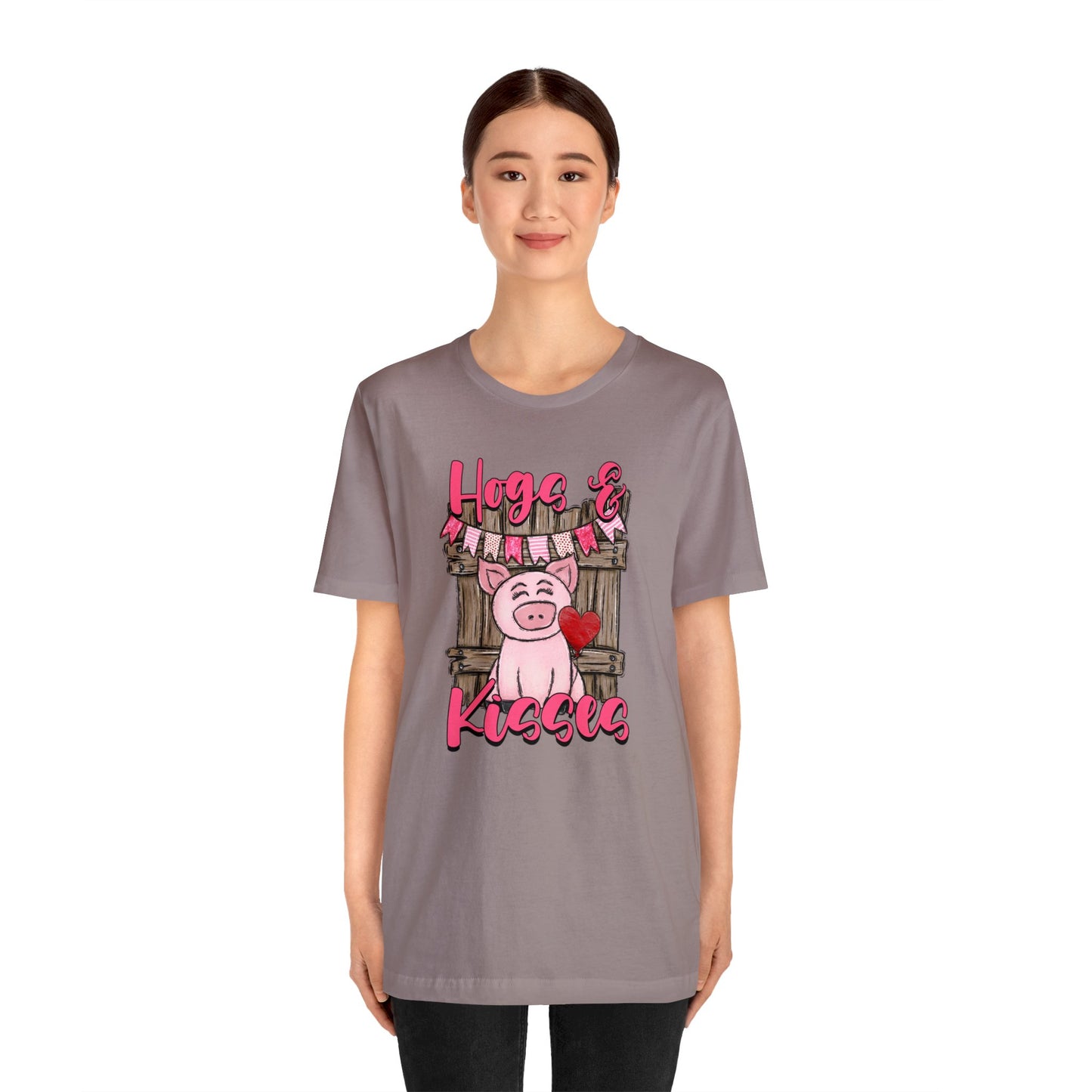 Hogs and Kisses Unisex Jersey Short Sleeve Tee