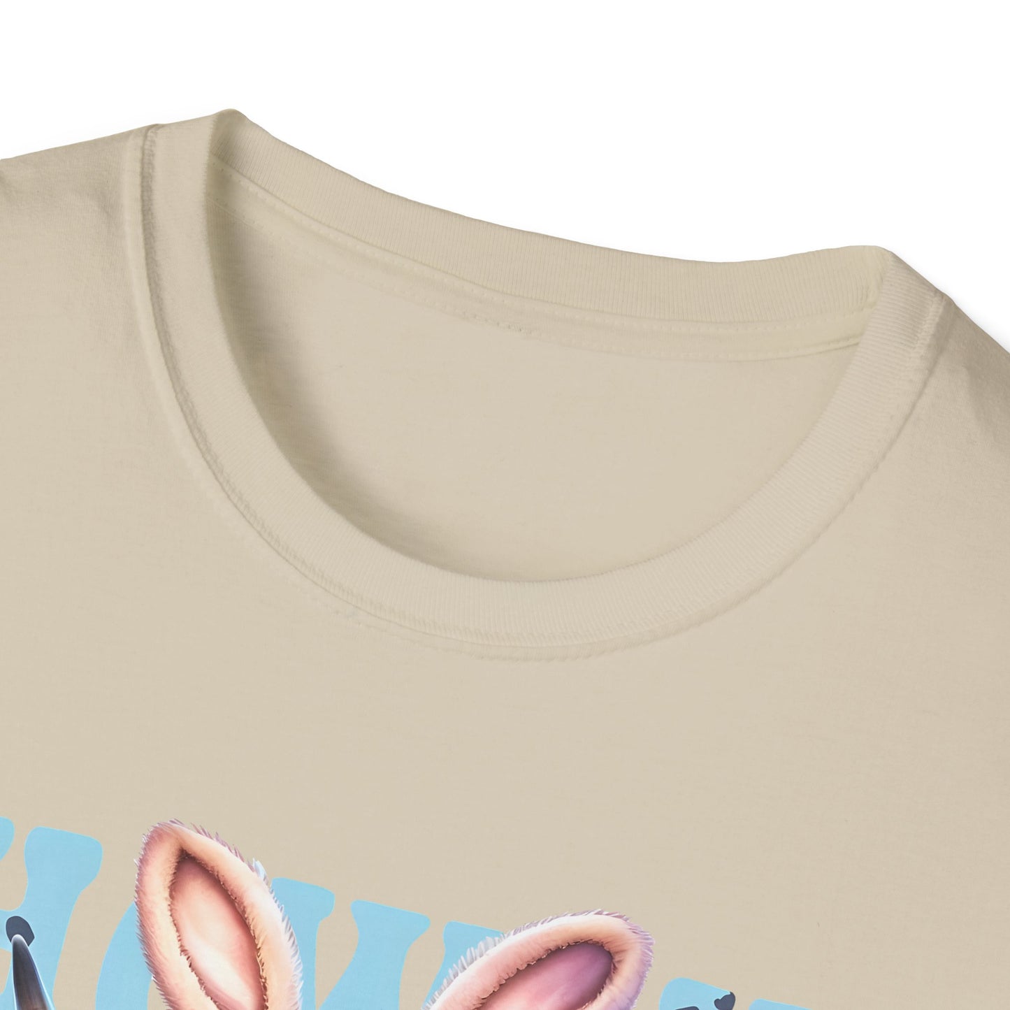 Howdy Easter Highland Cow Wearing Bunny Ears T-Shirt | Easter Eggs