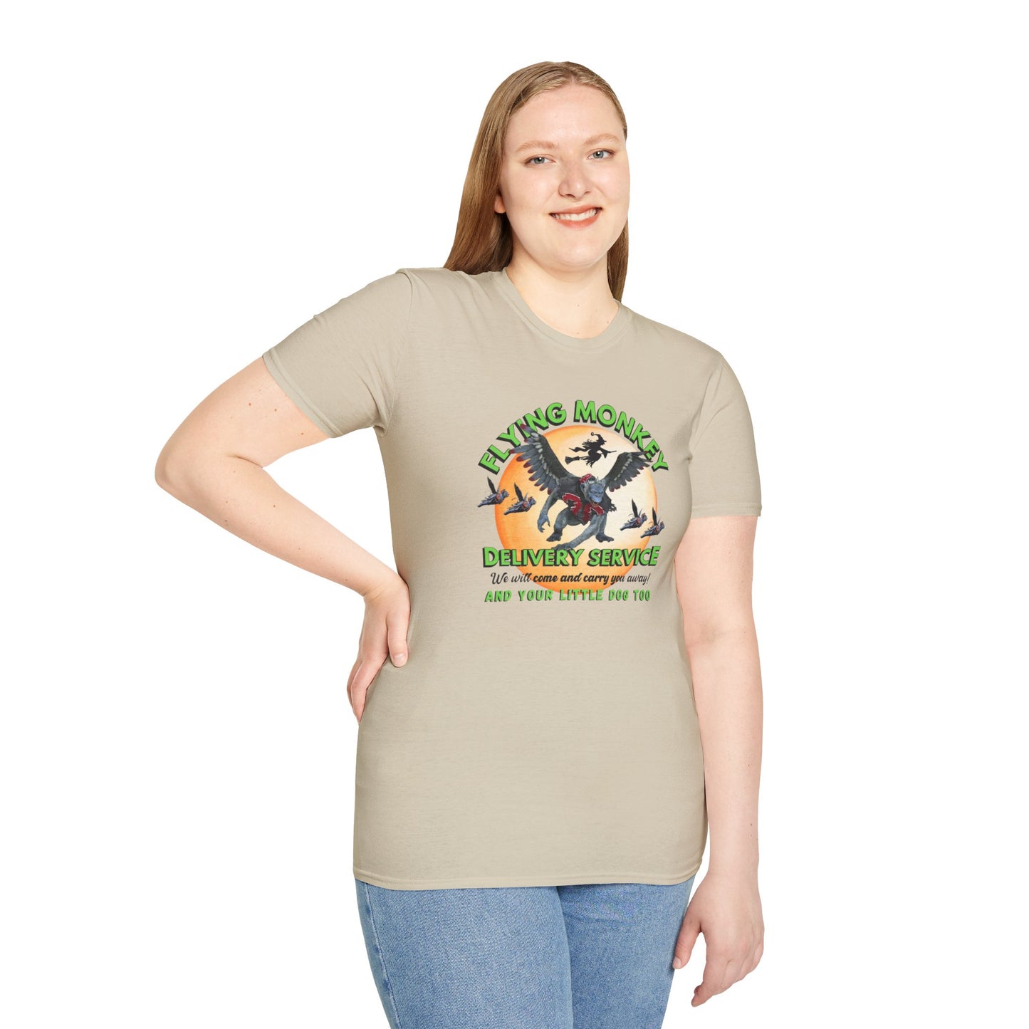 Flying Monkey Delivery Service Unisex Jersey Short Sleeve Tee