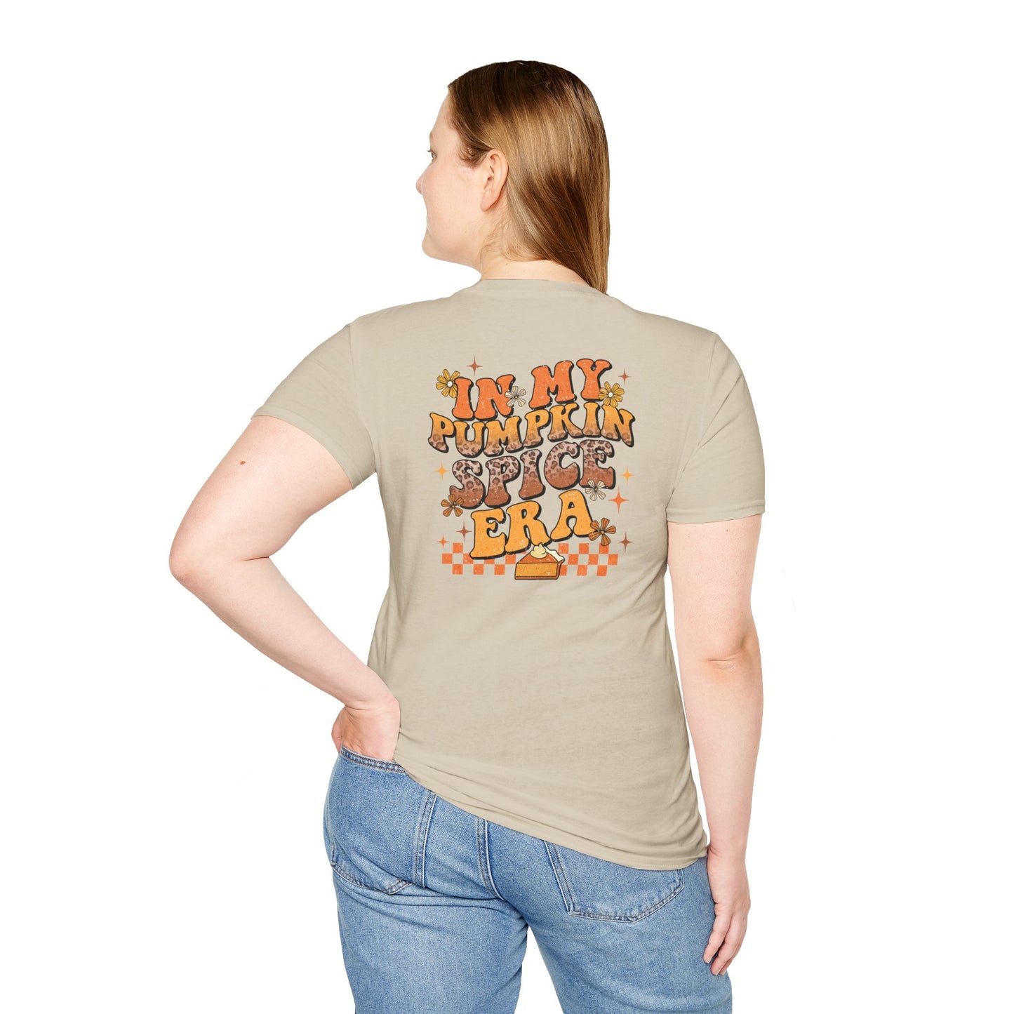 In My Pumpkin Spice Era Two-Sided Unisex Jersey Short Sleeve Tee