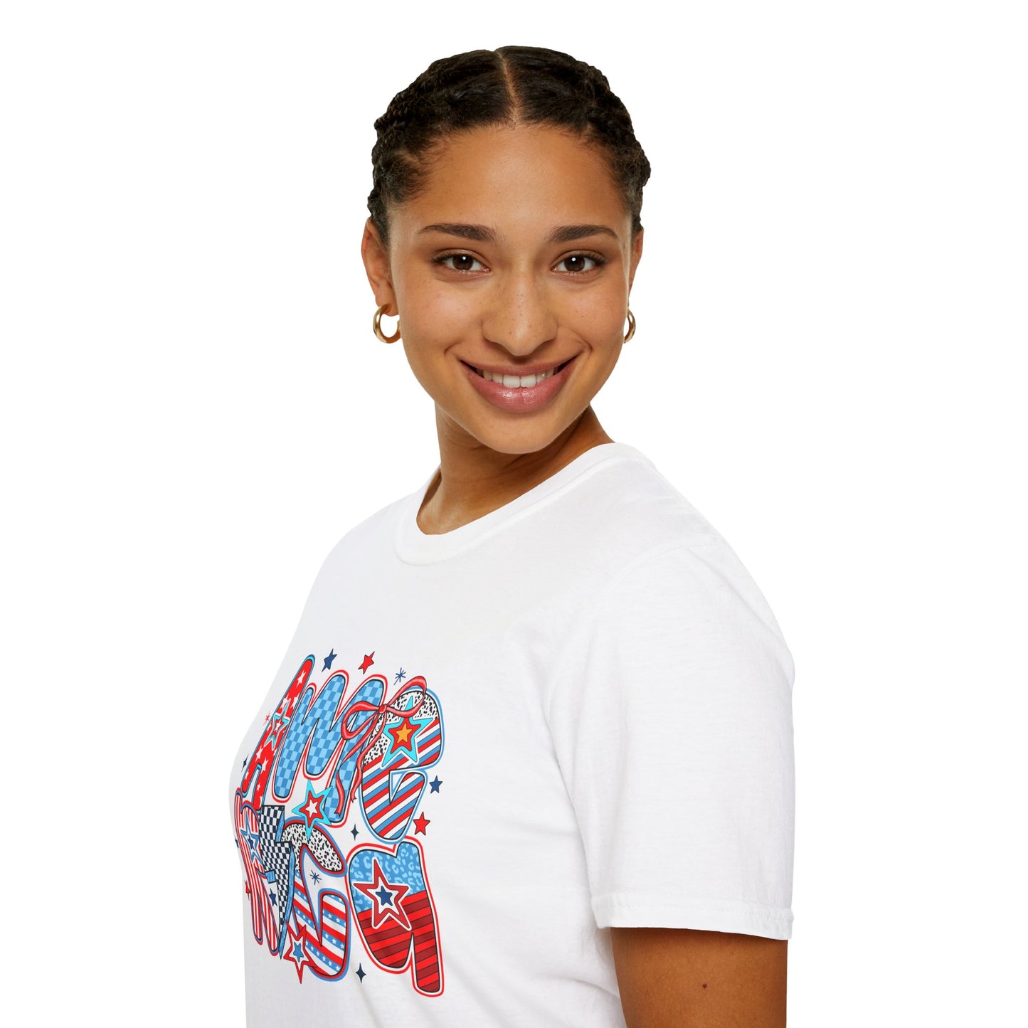 Stars and Stripes America T-Shirt | Red White Blue Americana