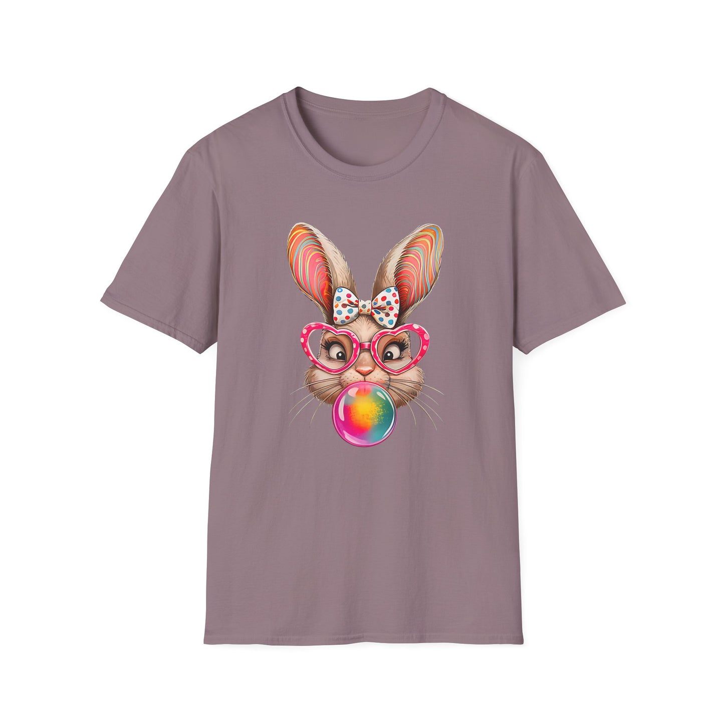 Playful Bunny Graphic T-Shirt, Cute Easter Gift, Animal Lover Shirt, Unisex Tees for Spring, Casual Everyday Wear, Easter Celebration