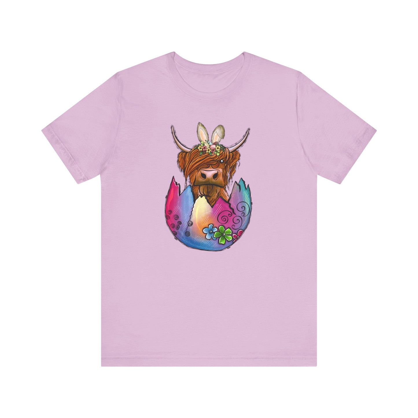 Easter Egg Cow Unisex Jersey Short Sleeve Tee