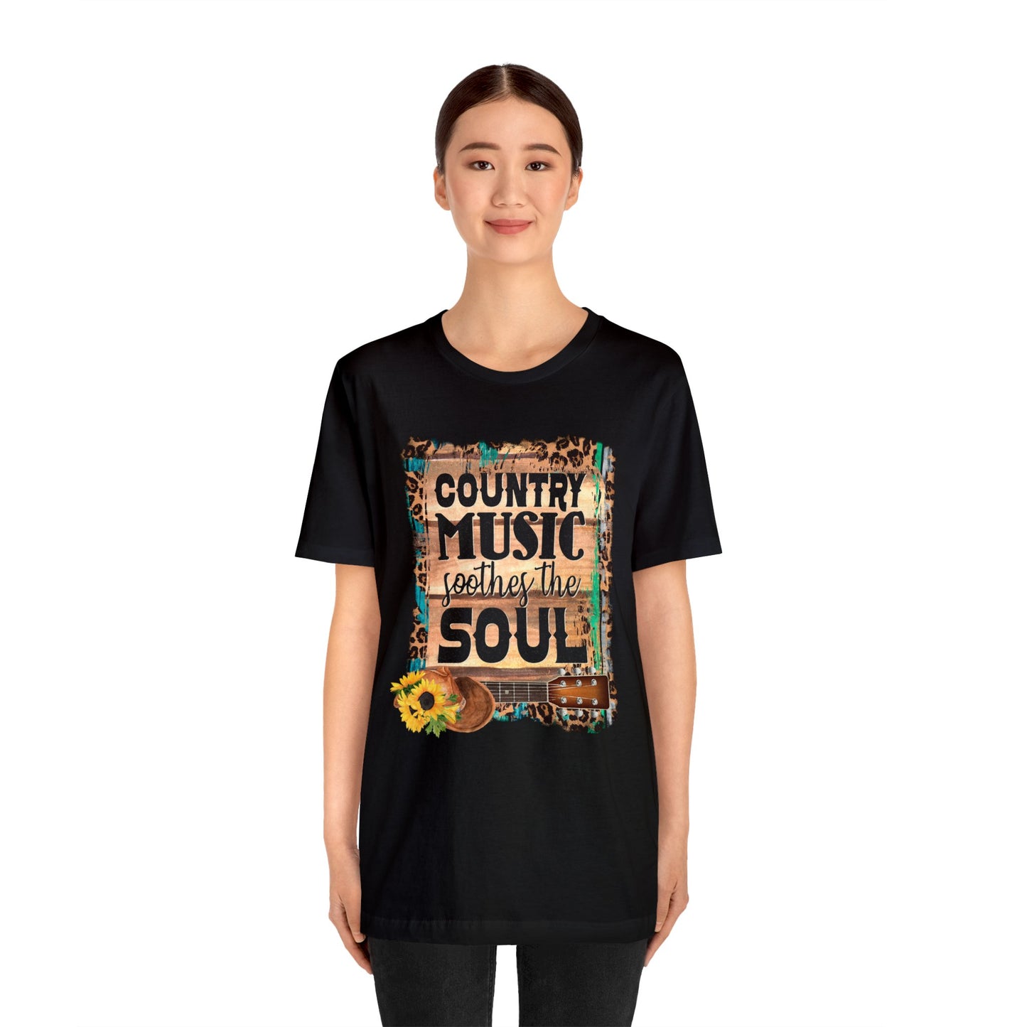 Country Music Soothes the Soul Unisex Jersey Short Sleeve Tee