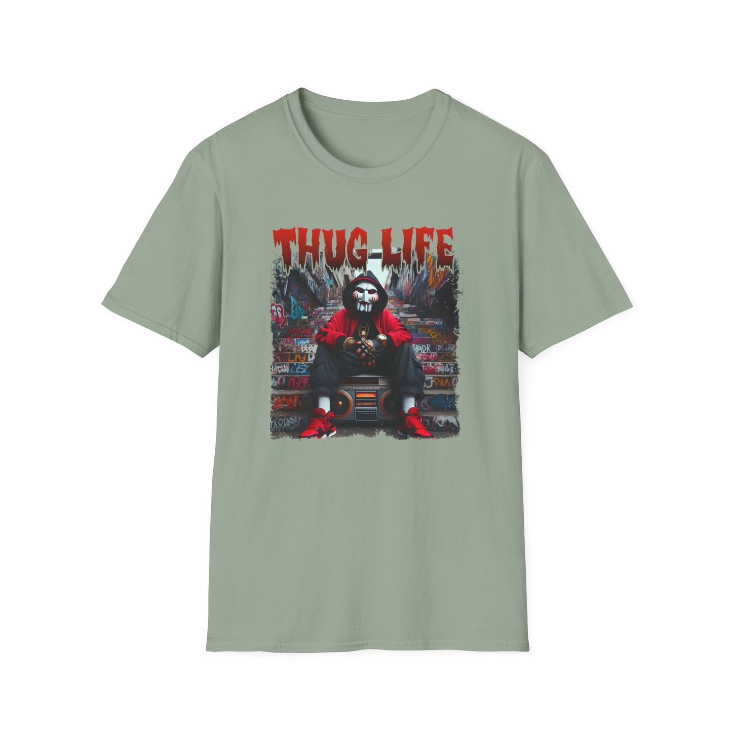 Thug Life T-Shirt with Jigsaw Let's Play a Game Design