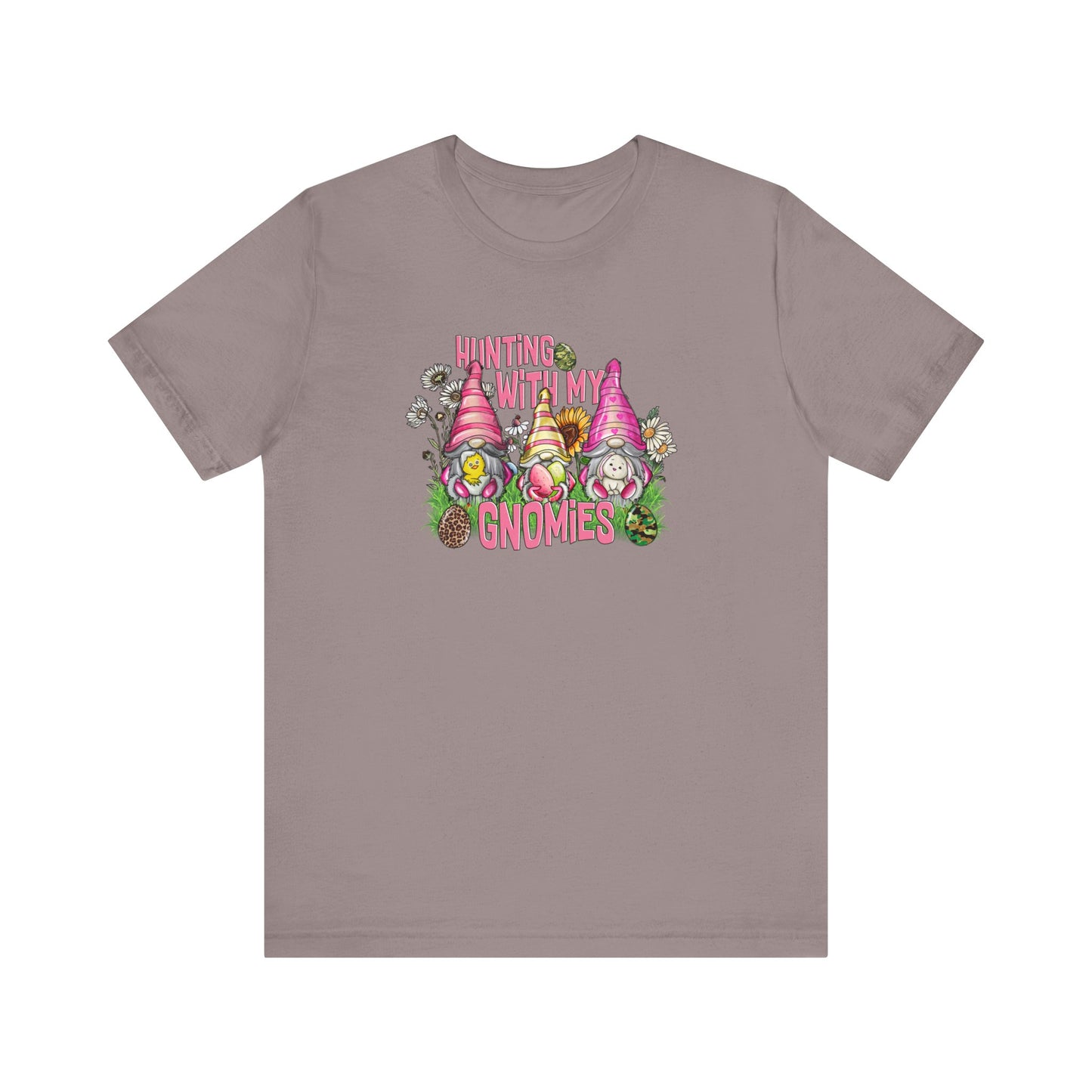 Hunting With My Gnomies Unisex Jersey Short Sleeve Tee