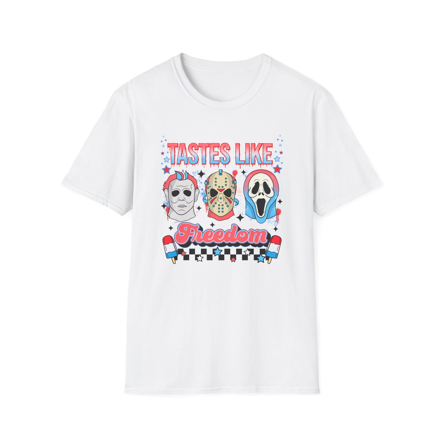 4th of July 'Taste Like Freedom' Horror Characters T-Shirt
