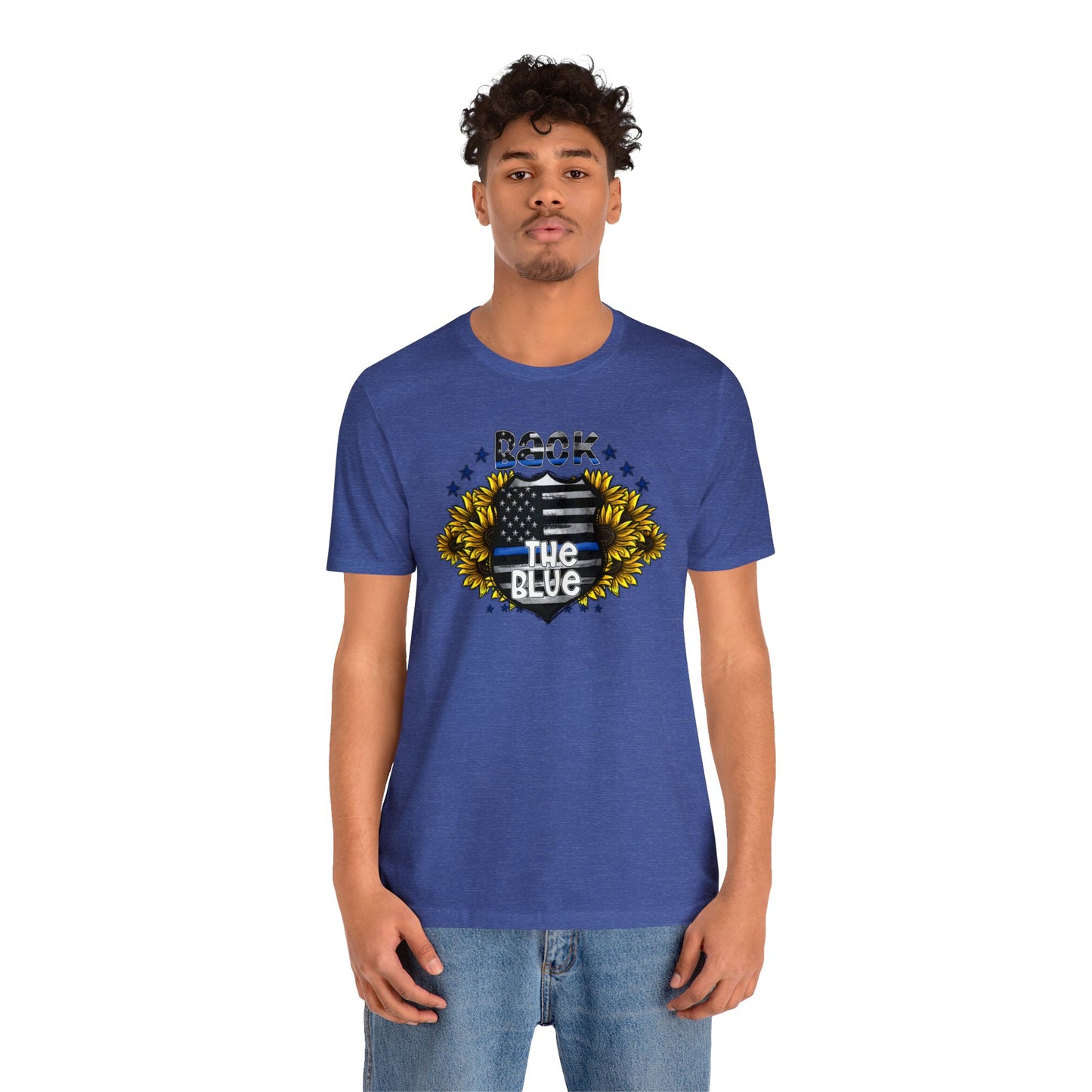 Sunflower Back the Blue Unisex Jersey Short Sleeve Tee