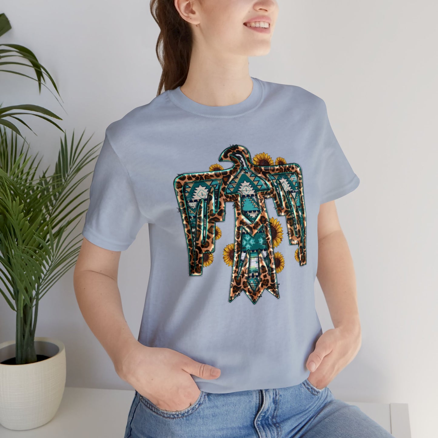 Sunflower Aztec Eagle Unisex Jersey Short Sleeve Tee