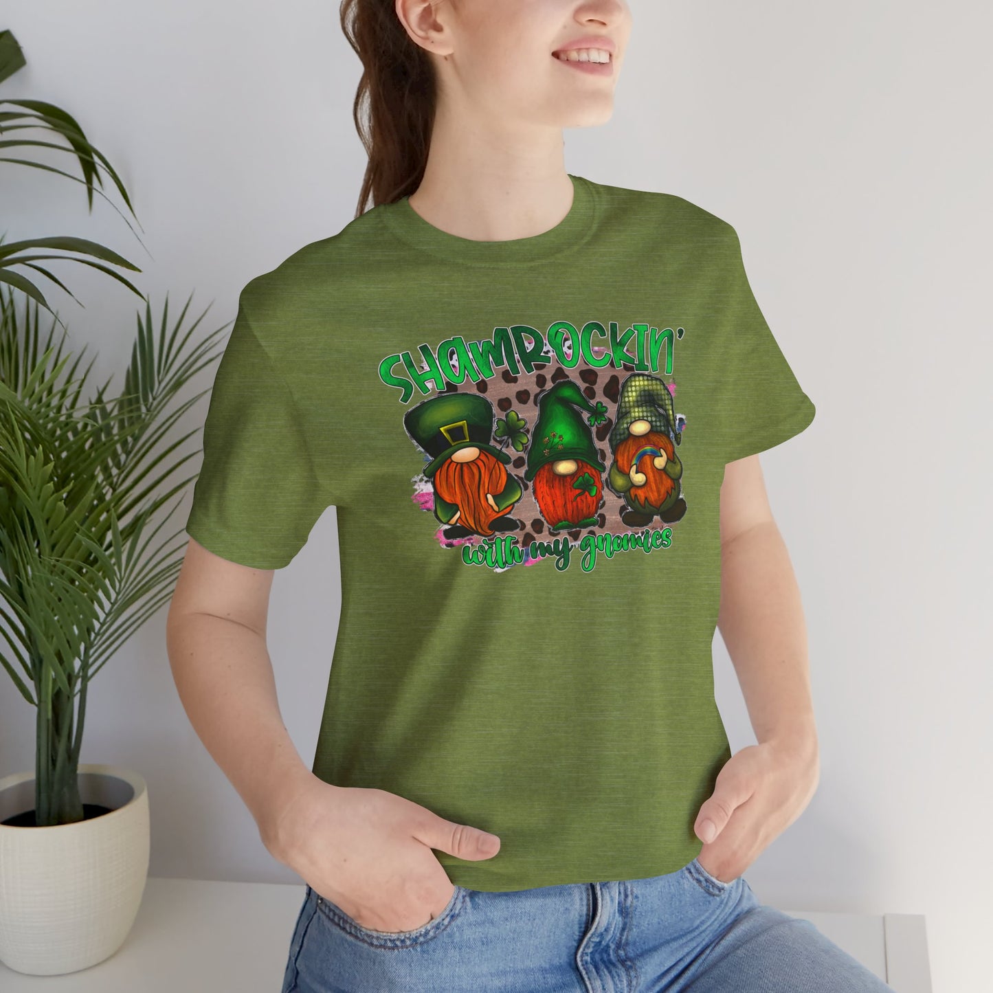 Shamrockin' With My Gnomies Unisex Jersey Short Sleeve Tee