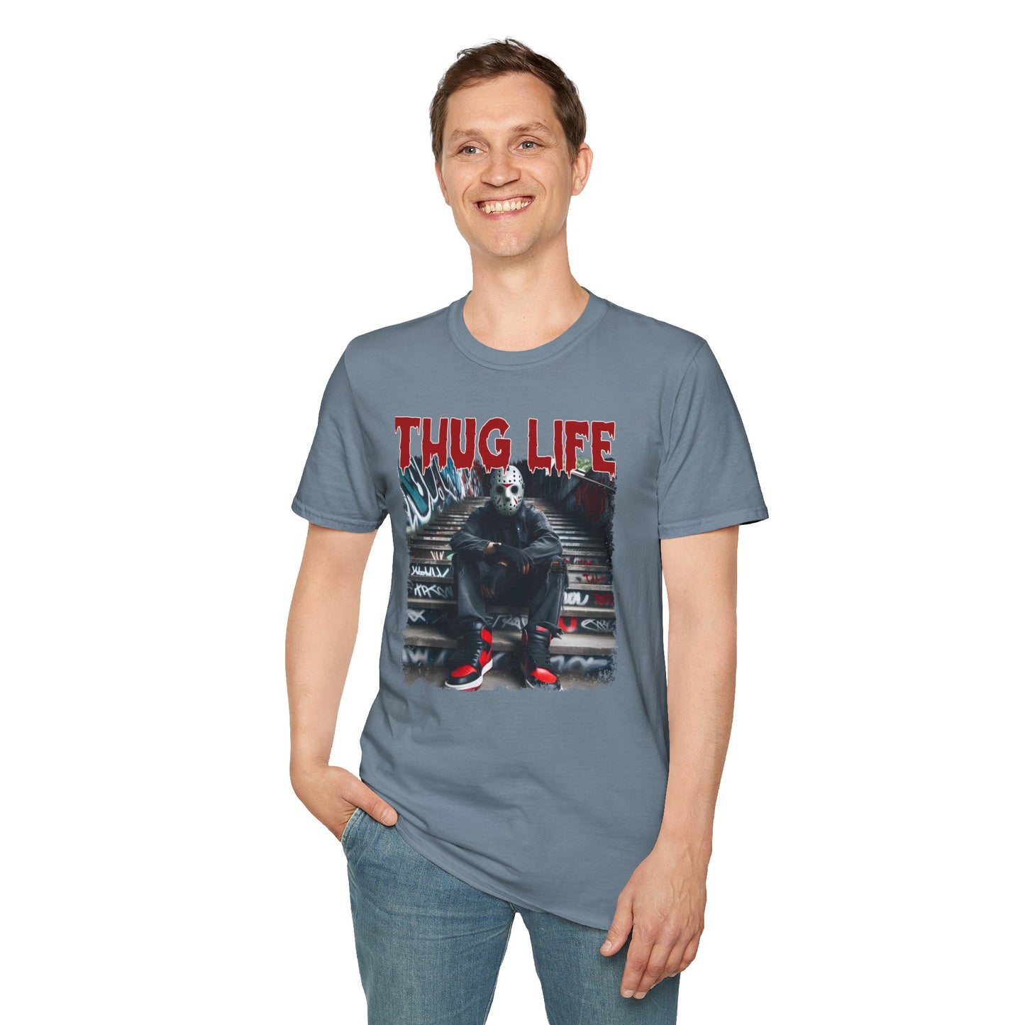 Horror Fan Unisex T-Shirt - Thug Life Jason Voorhees Friday the 13th Movie Series