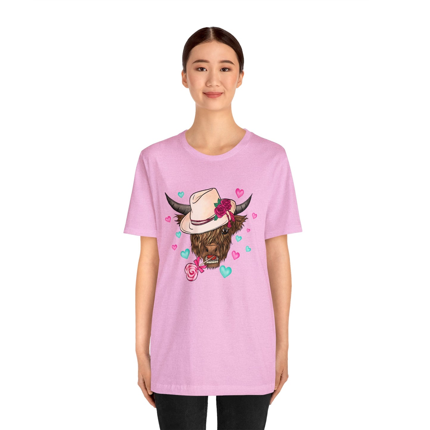 Lolli Pop Cow Unisex Jersey Short Sleeve Tee