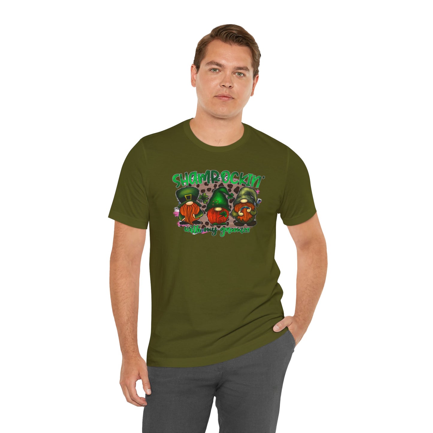 Shamrockin' With My Gnomies Unisex Jersey Short Sleeve Tee