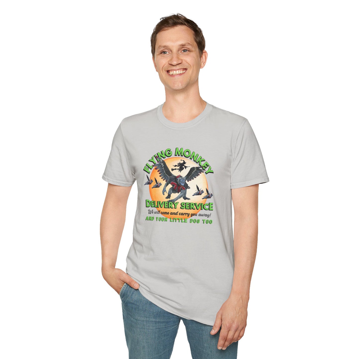 Flying Monkey Delivery Service Unisex Jersey Short Sleeve Tee