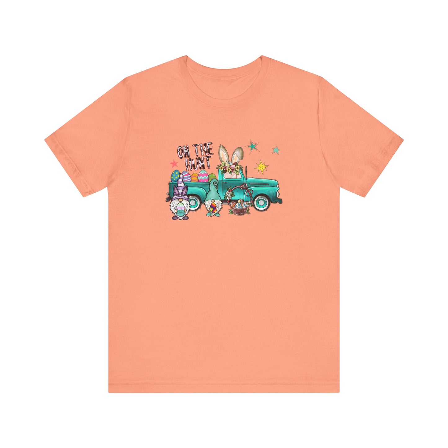 On the Hunt Easter Vintage Truck Unisex Jersey Short Sleeve Tee