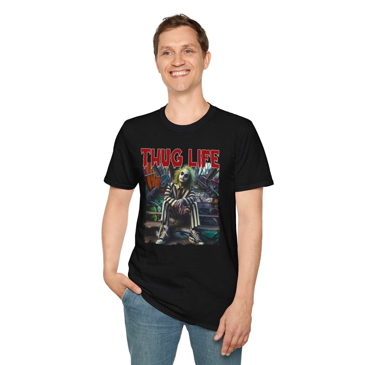 Beetlejuice Thug Life Unisex T-Shirt - Halloween Movie Lovers