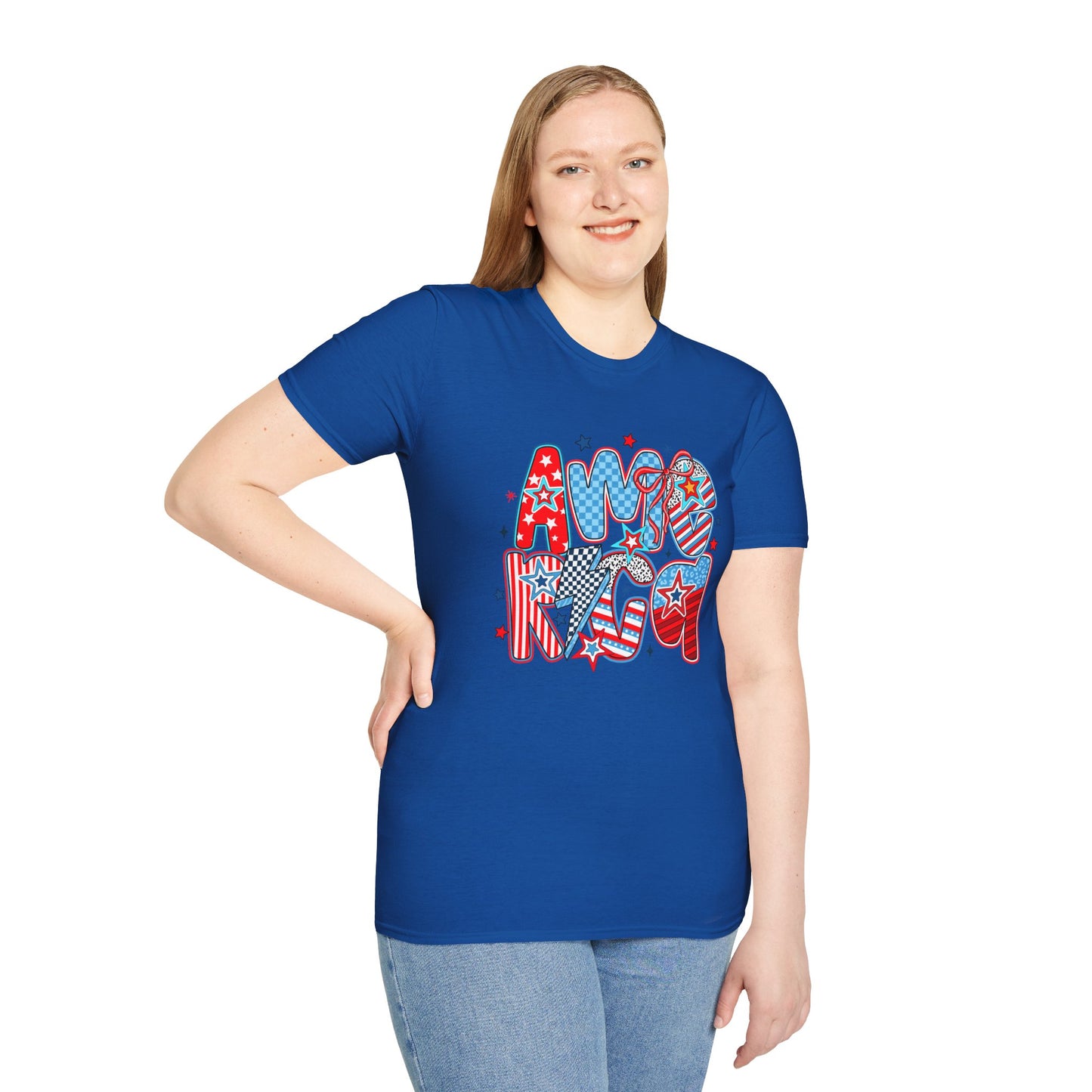 Stars and Stripes America T-Shirt | Red White Blue Americana