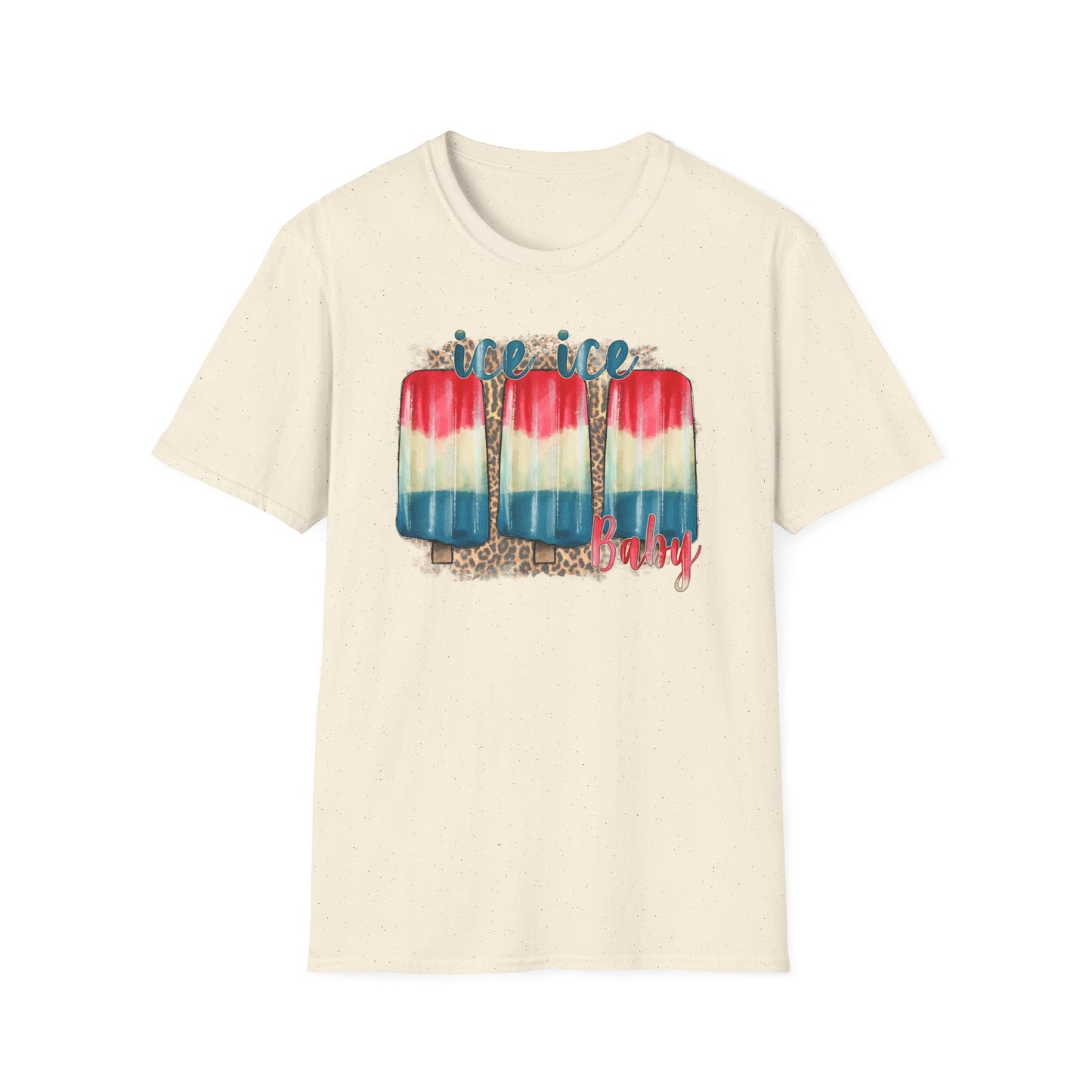 Ice Ice Baby Americana T-Shirt — Red, White & Blue Funny Song Tee