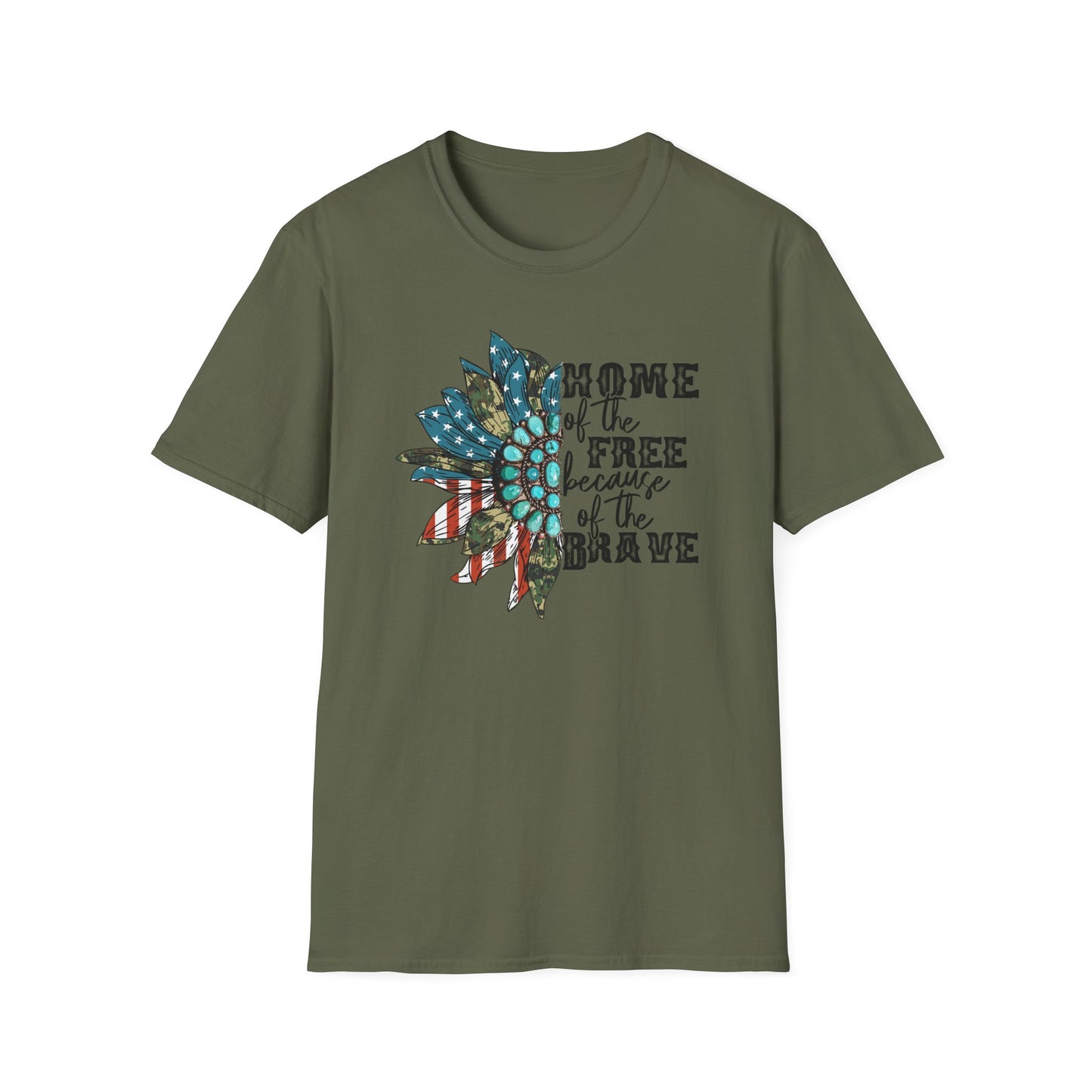 Americana "Home of the Free Because of the Brave" T-Shirt