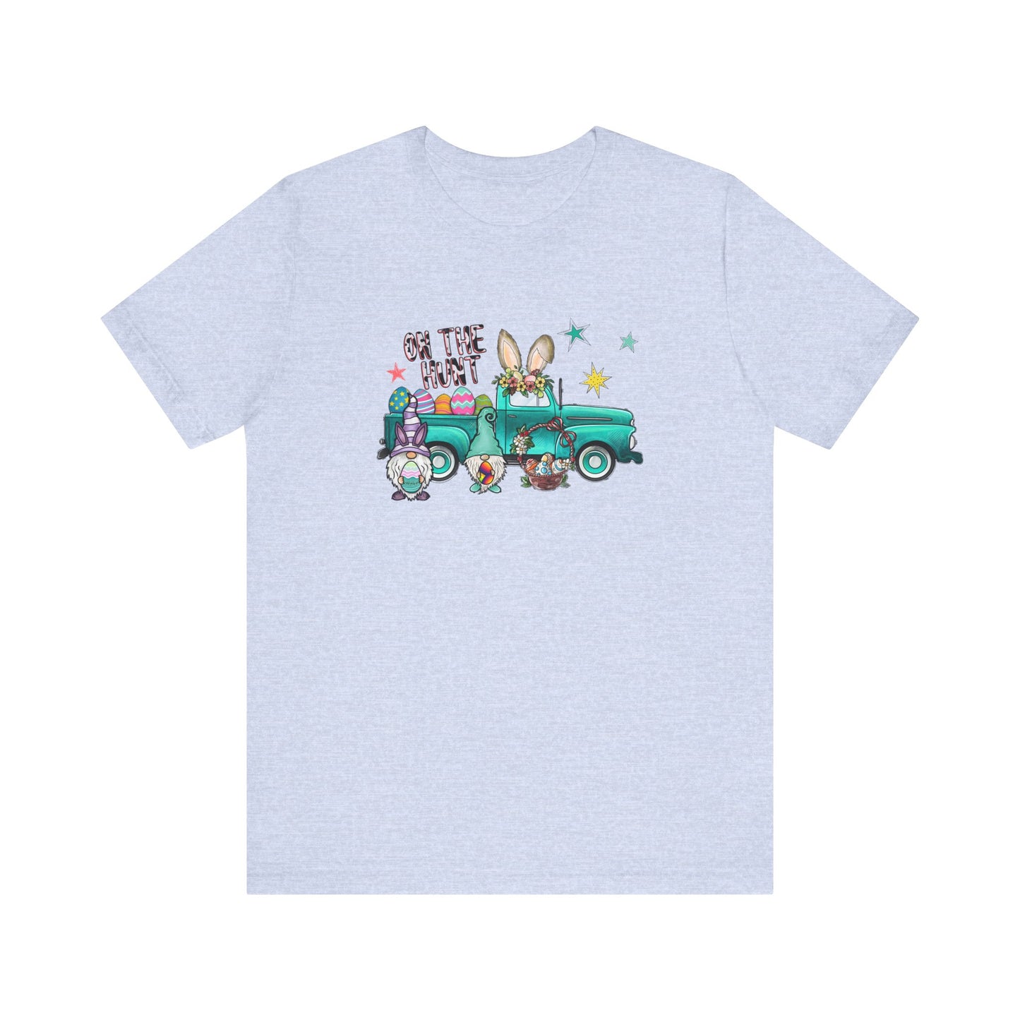 On the Hunt Easter Vintage Truck Unisex Jersey Short Sleeve Tee