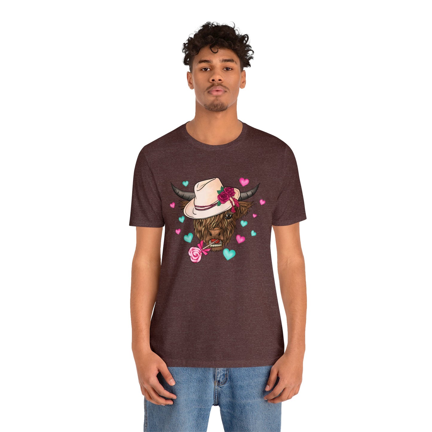 Lolli Pop Cow Unisex Jersey Short Sleeve Tee