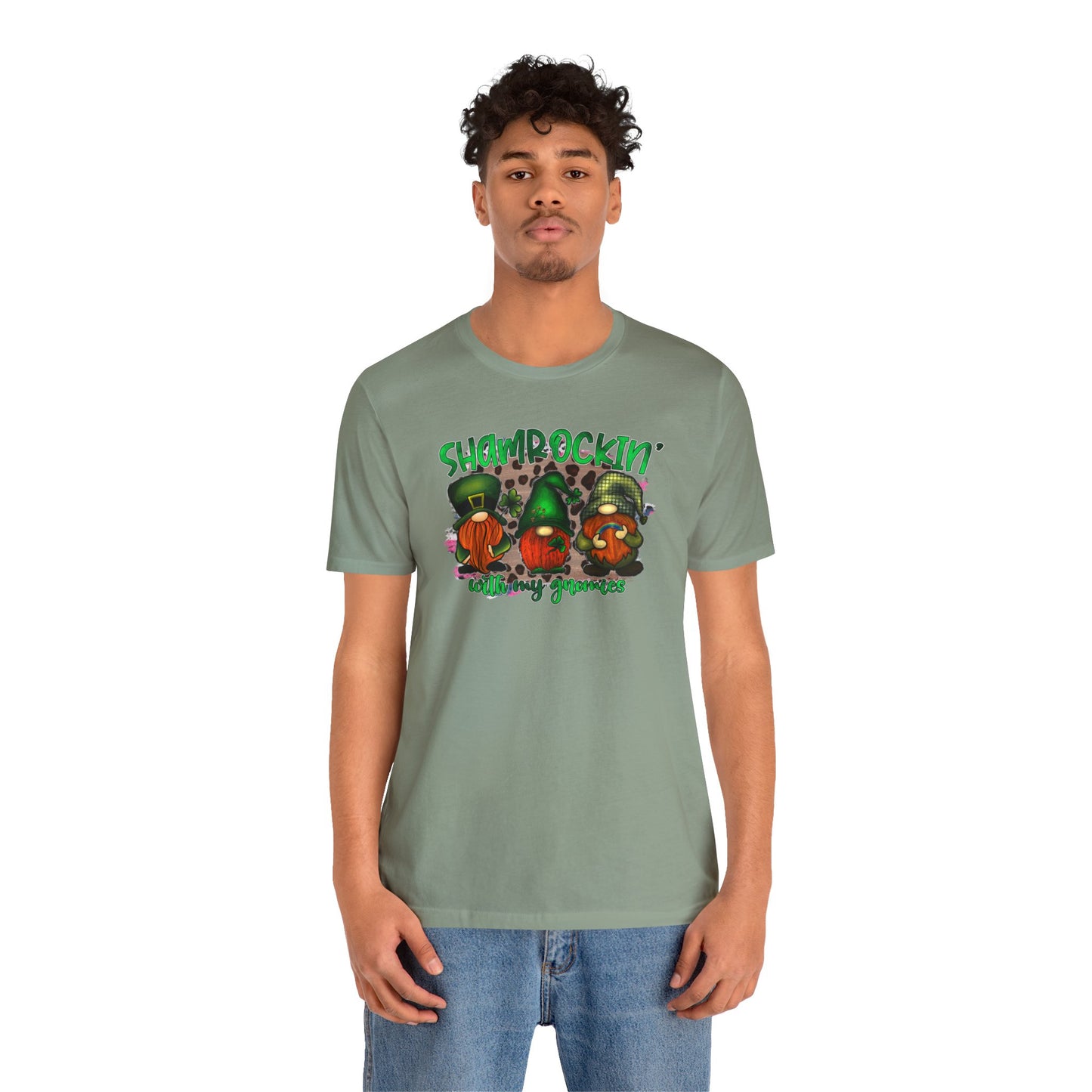 Shamrockin' With My Gnomies Unisex Jersey Short Sleeve Tee