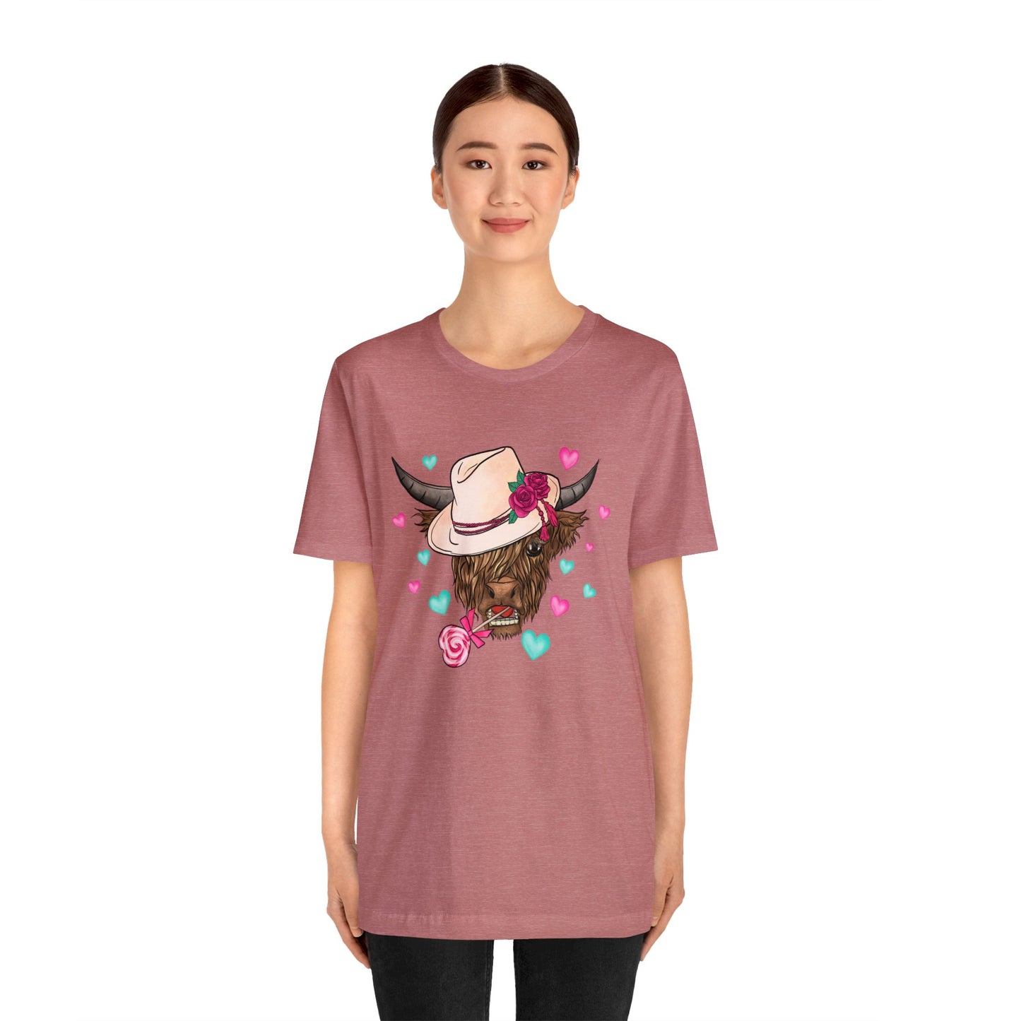 Lolli Pop Cow Unisex Jersey Short Sleeve Tee