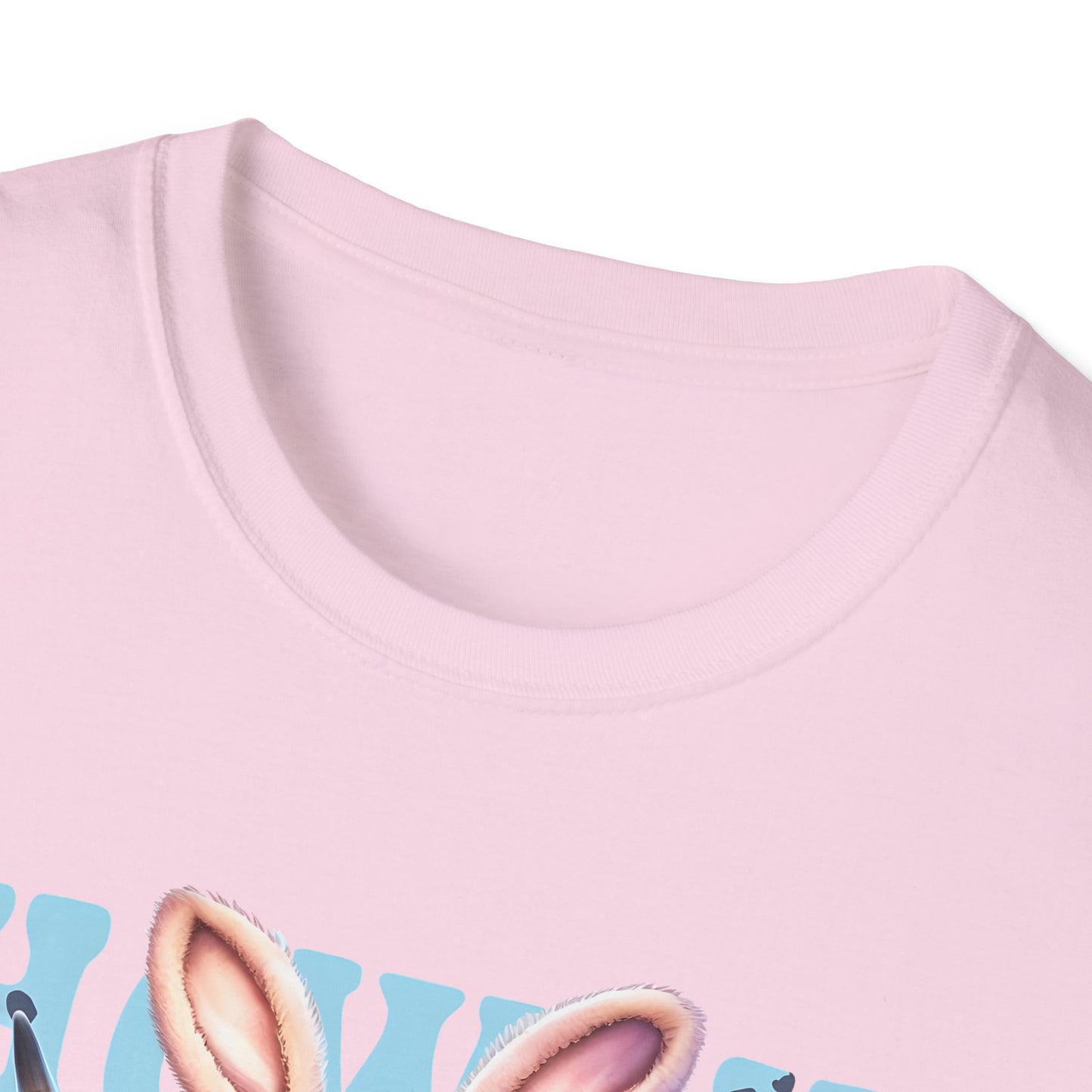 Howdy Easter Highland Cow Wearing Bunny Ears T-Shirt | Easter Eggs
