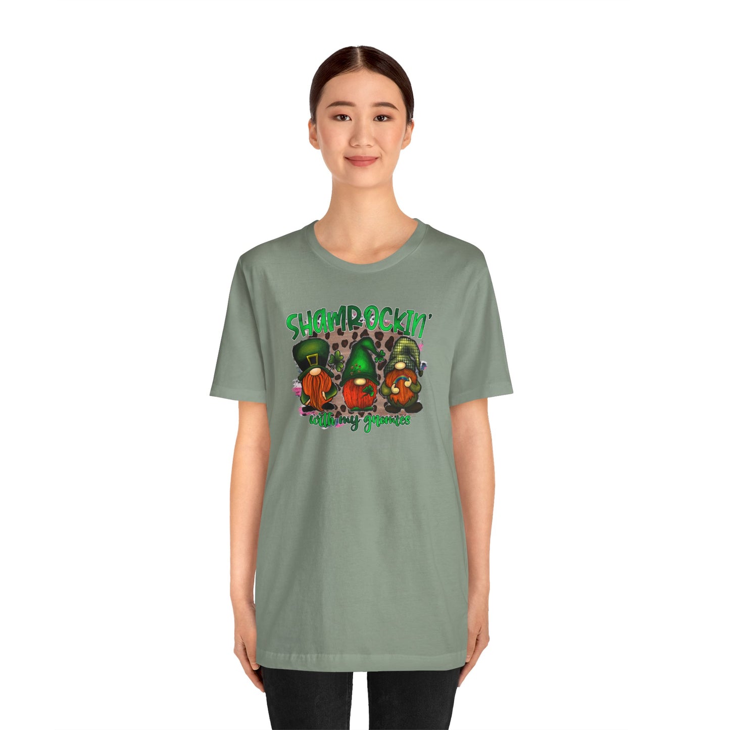 Shamrockin' With My Gnomies Unisex Jersey Short Sleeve Tee