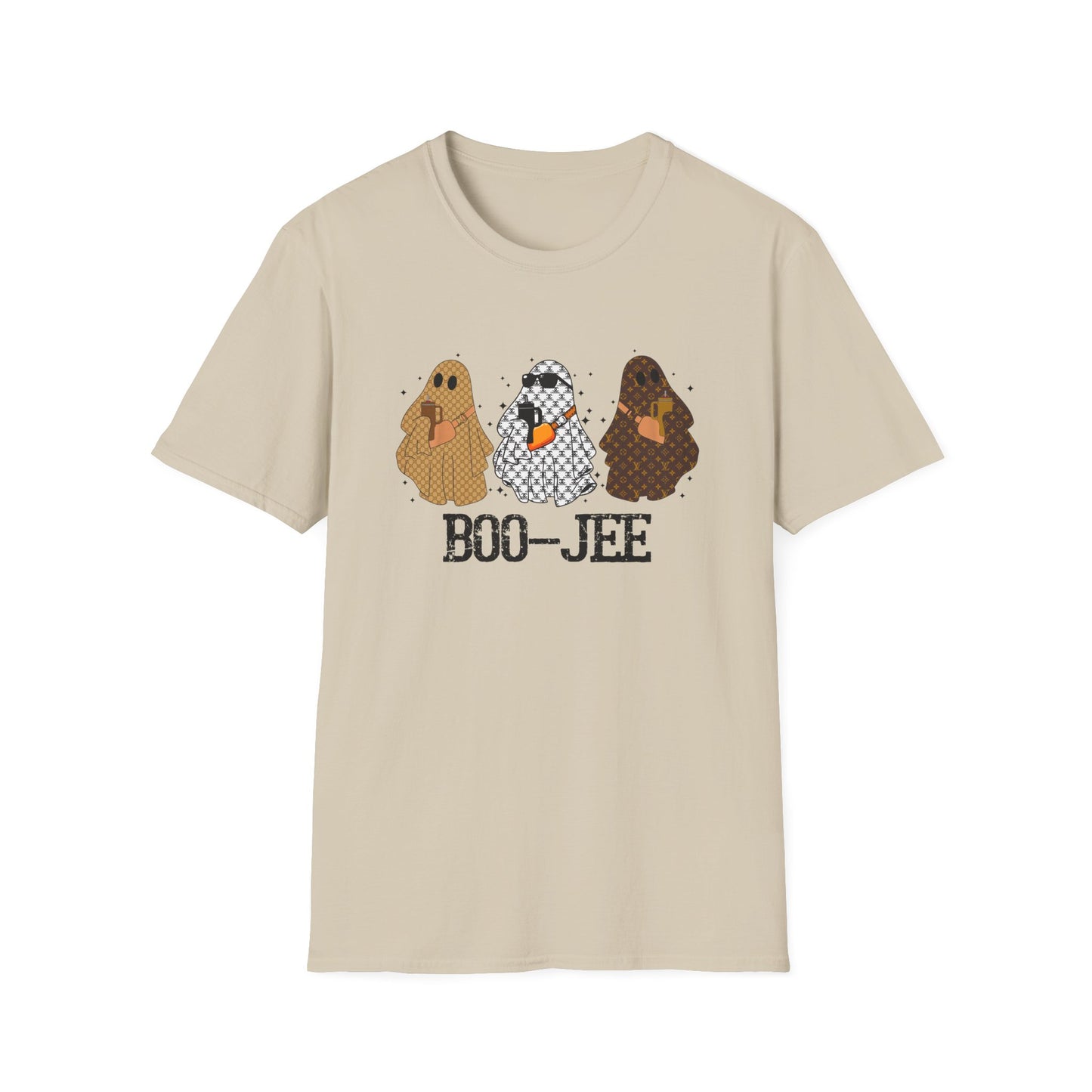 Unisex T-Shirt Boo-Jee Ghost with Designer Brands Chanel and Louis Vuitton