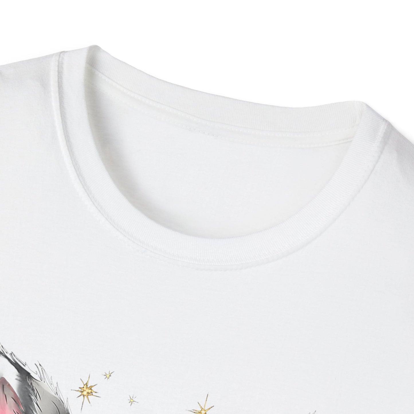 Cute Mouse with Bunny Ears Blowing Bubble Gum T-Shirt